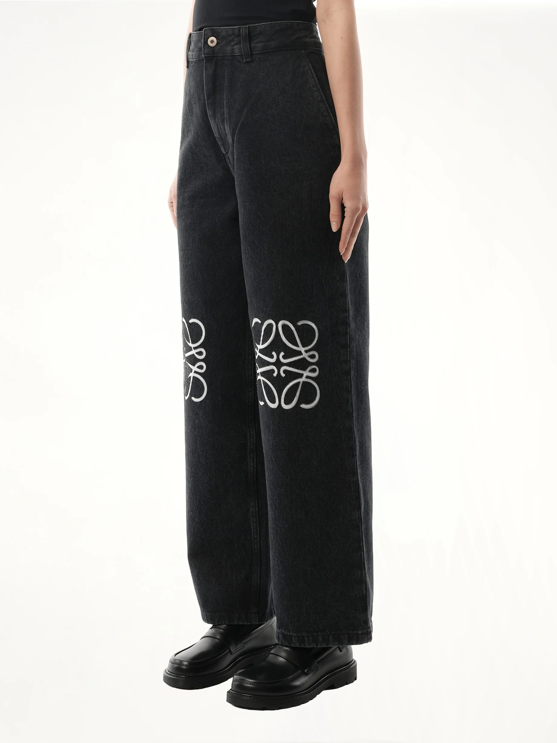 Anagram Baggy Jeans AF in Black - Image 5