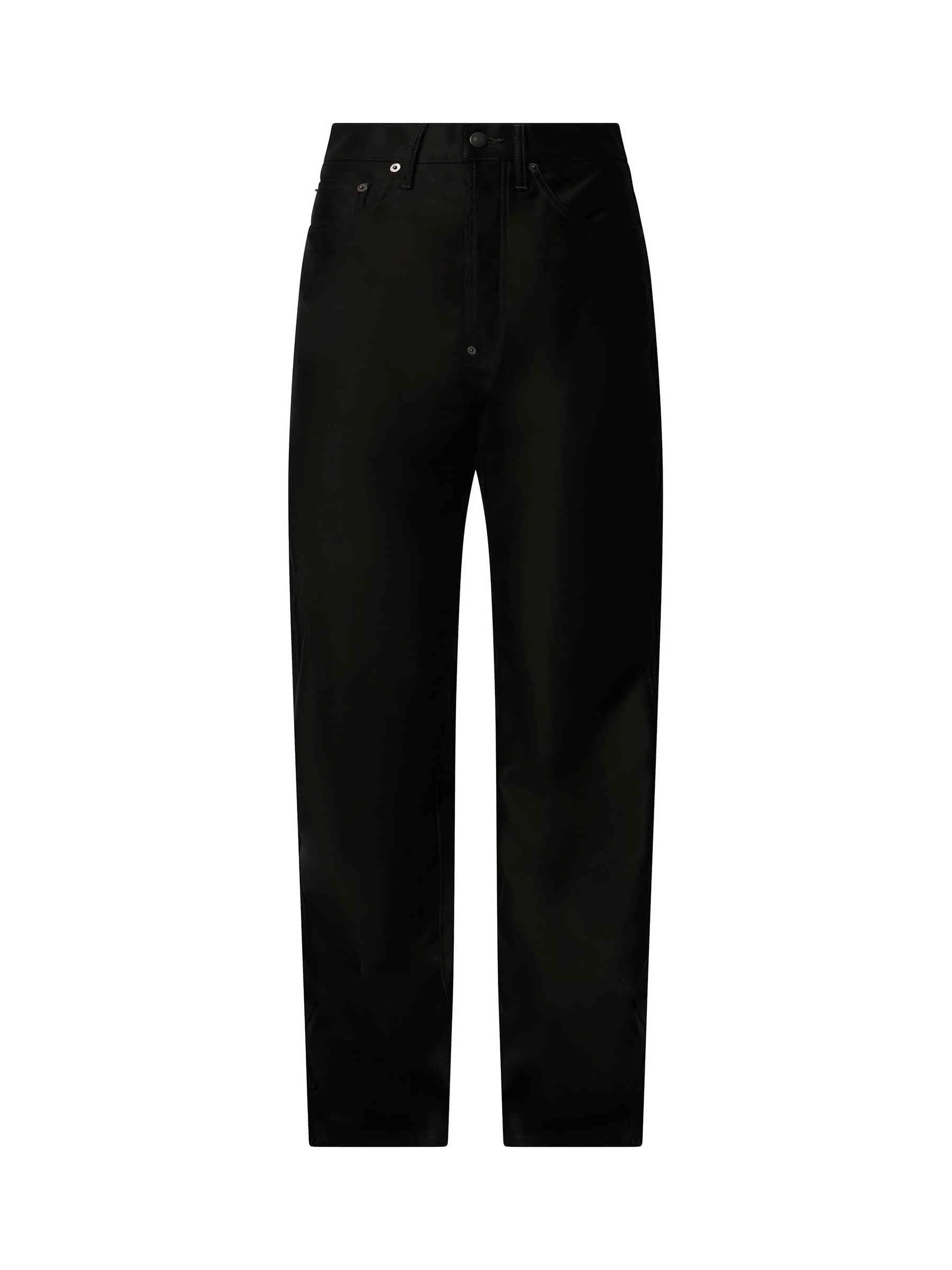 Cotton Satin 5 Pocket Pants in Black - Image 2