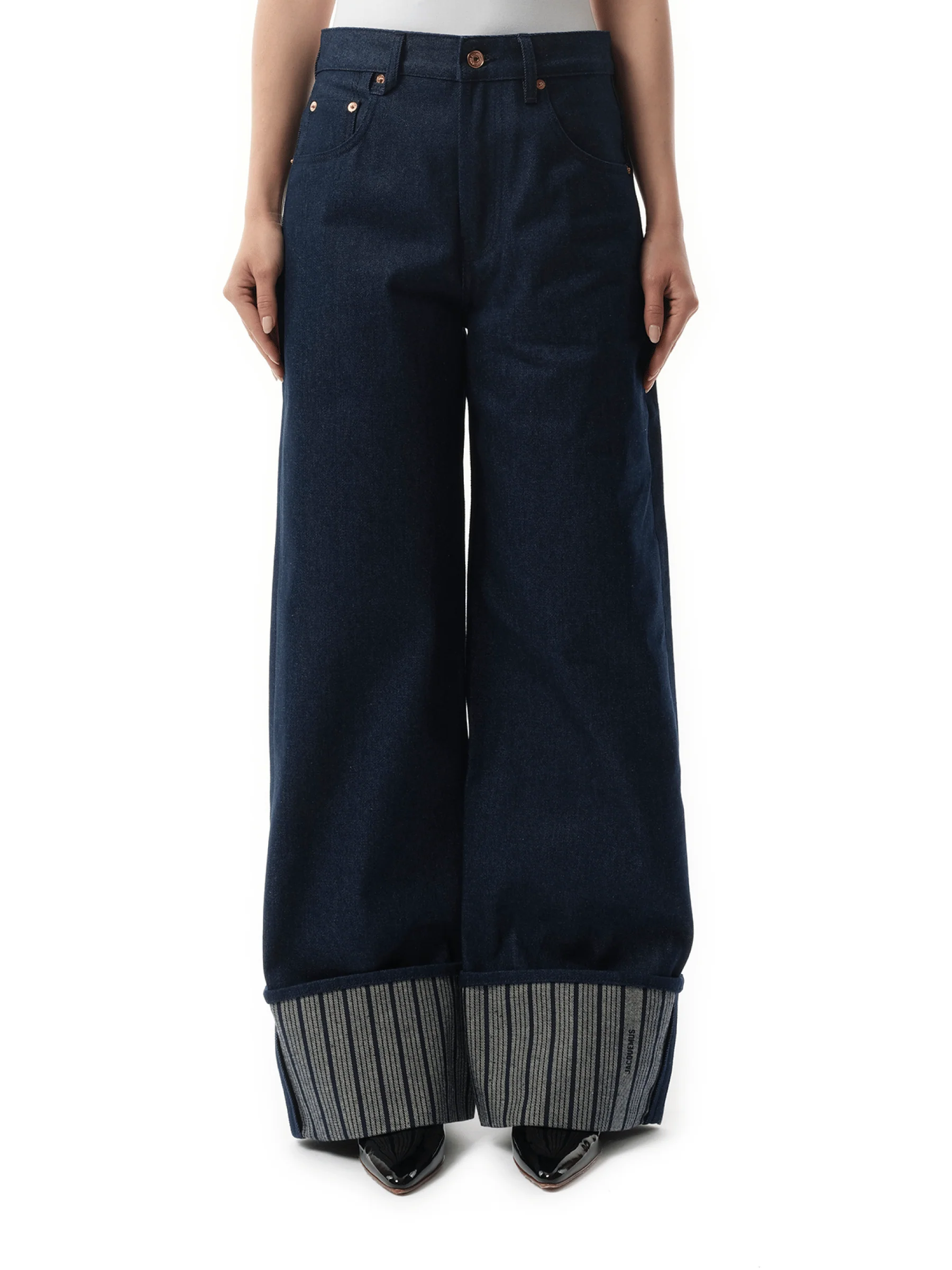 Le De-Nimes Large in Navy/Navy Stripe
