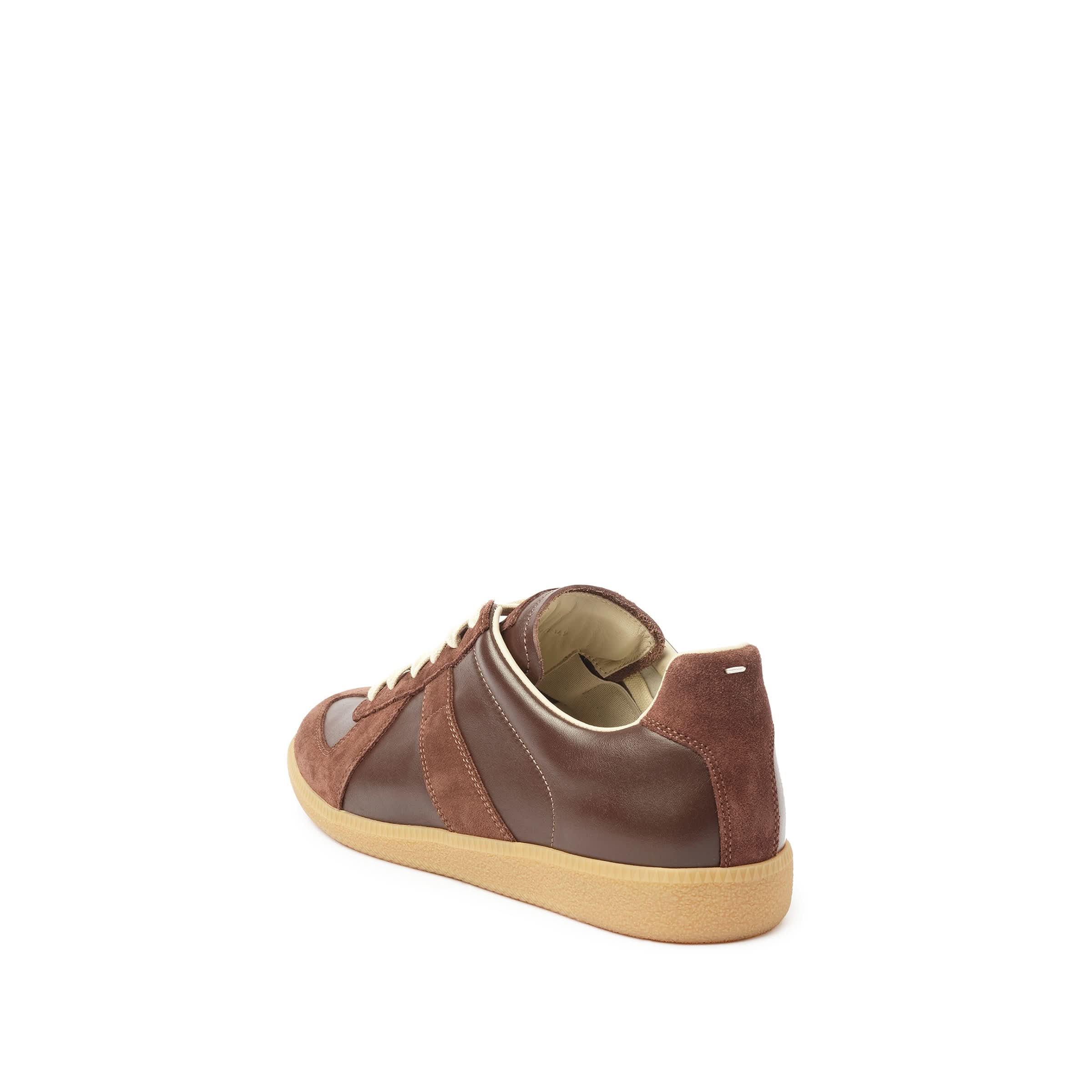 Replica Leather Sneaker in Chic Brown - Image 3