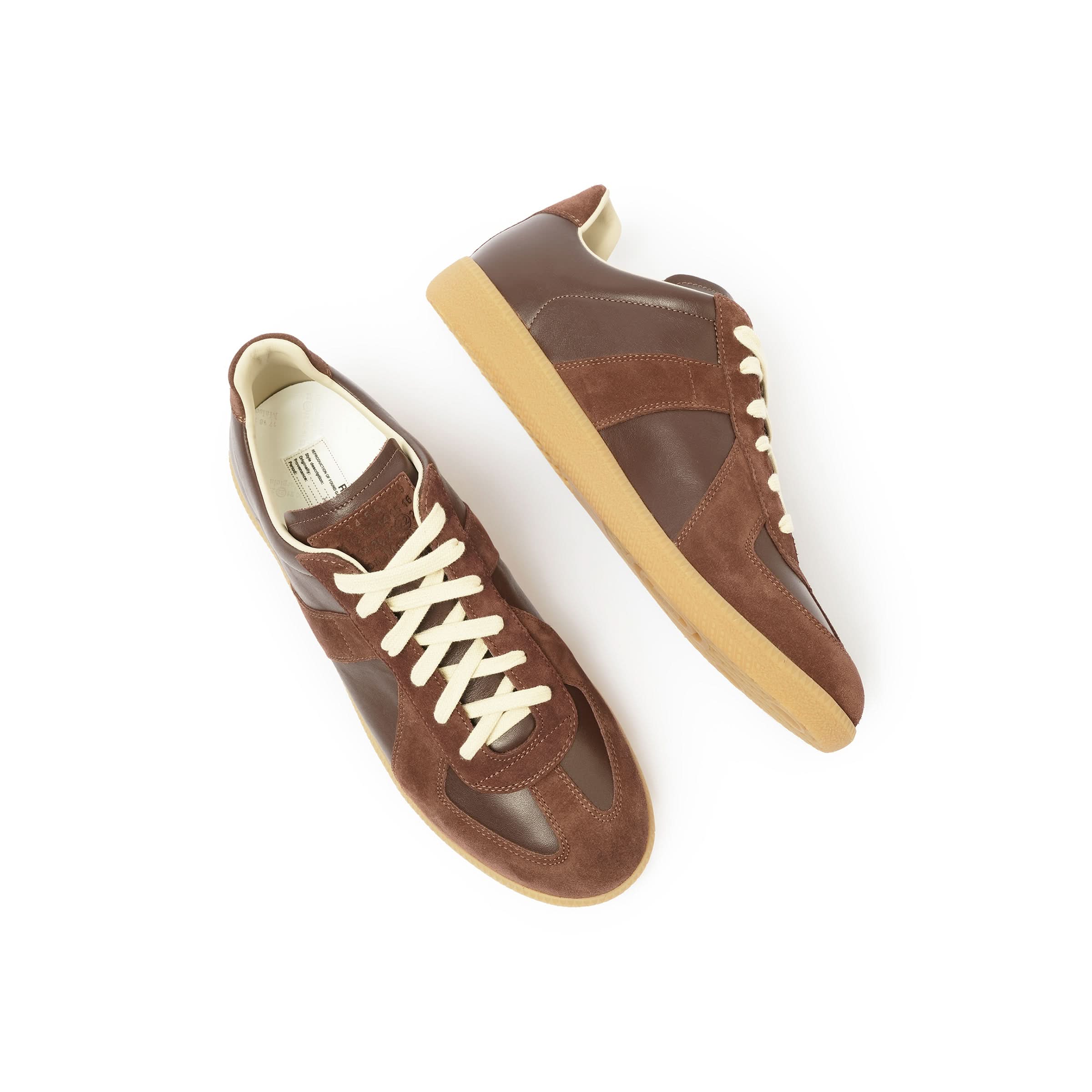 Replica Leather Sneaker in Chic Brown - Image 4