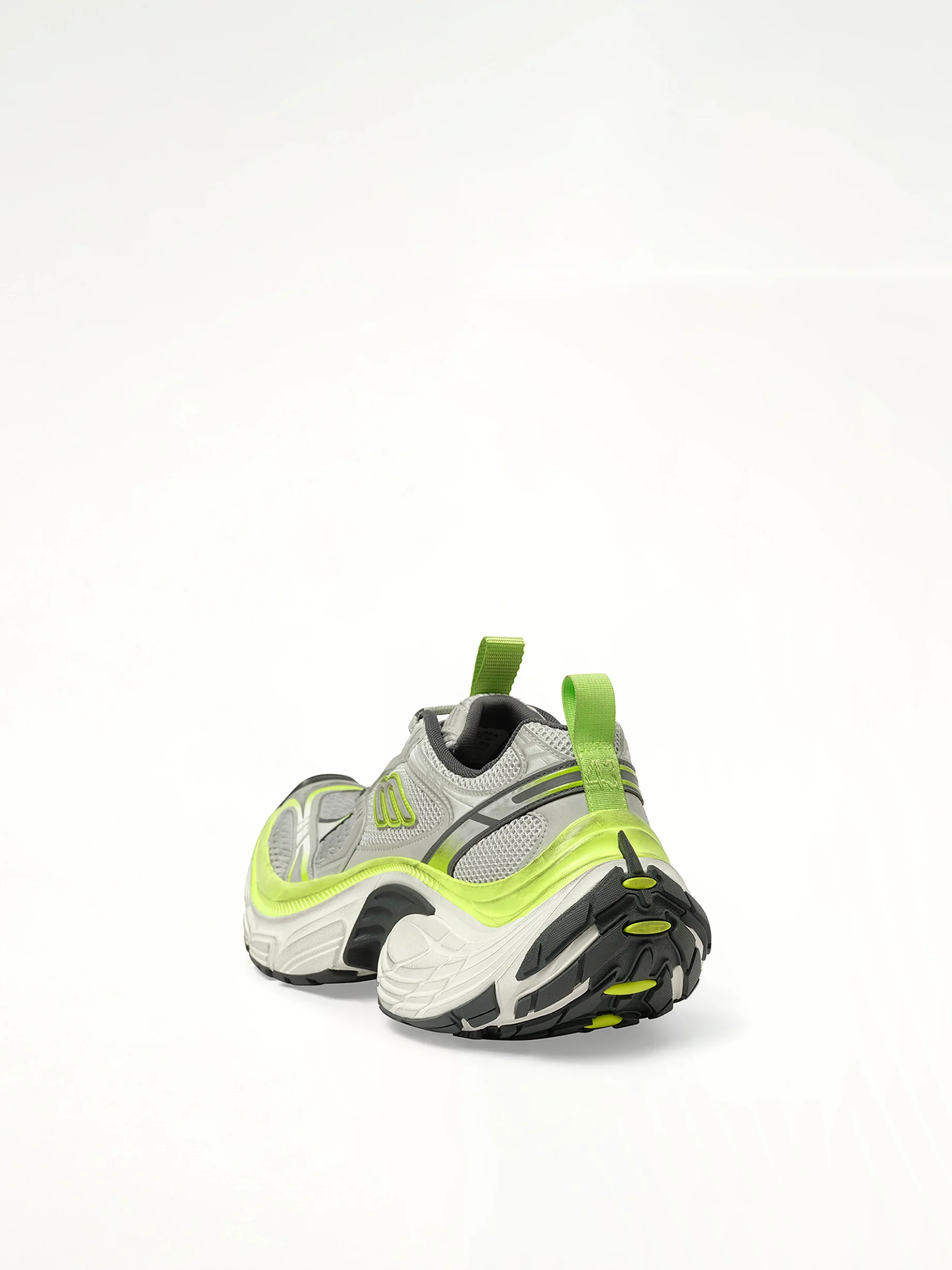 6XL Sneaker in Grey/White/Green/Fluo Yellow - Image 3