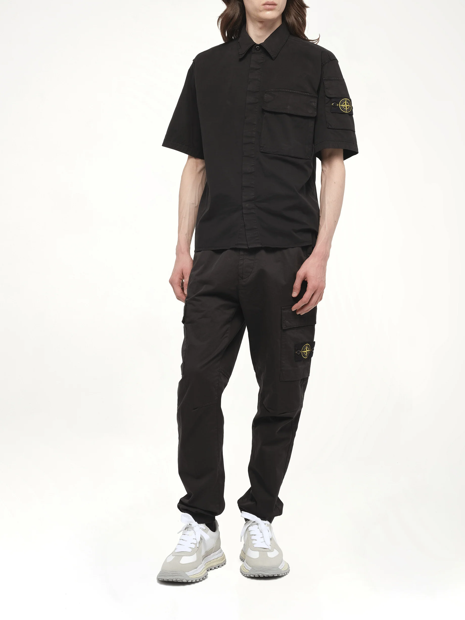 110000 Supima Shirt M/Corta in Black - Image 4