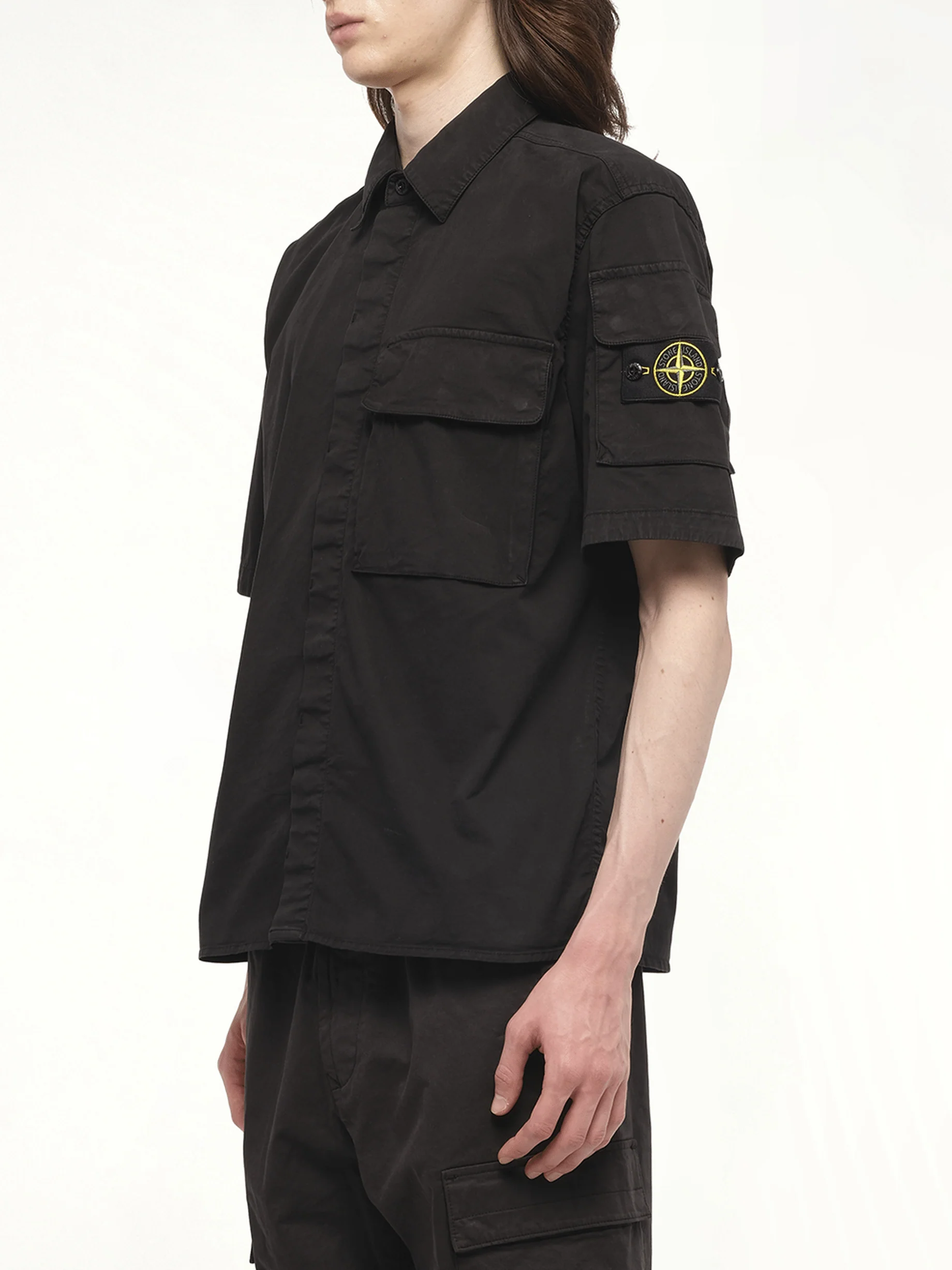 110000 Supima Shirt M/Corta in Black - Image 5