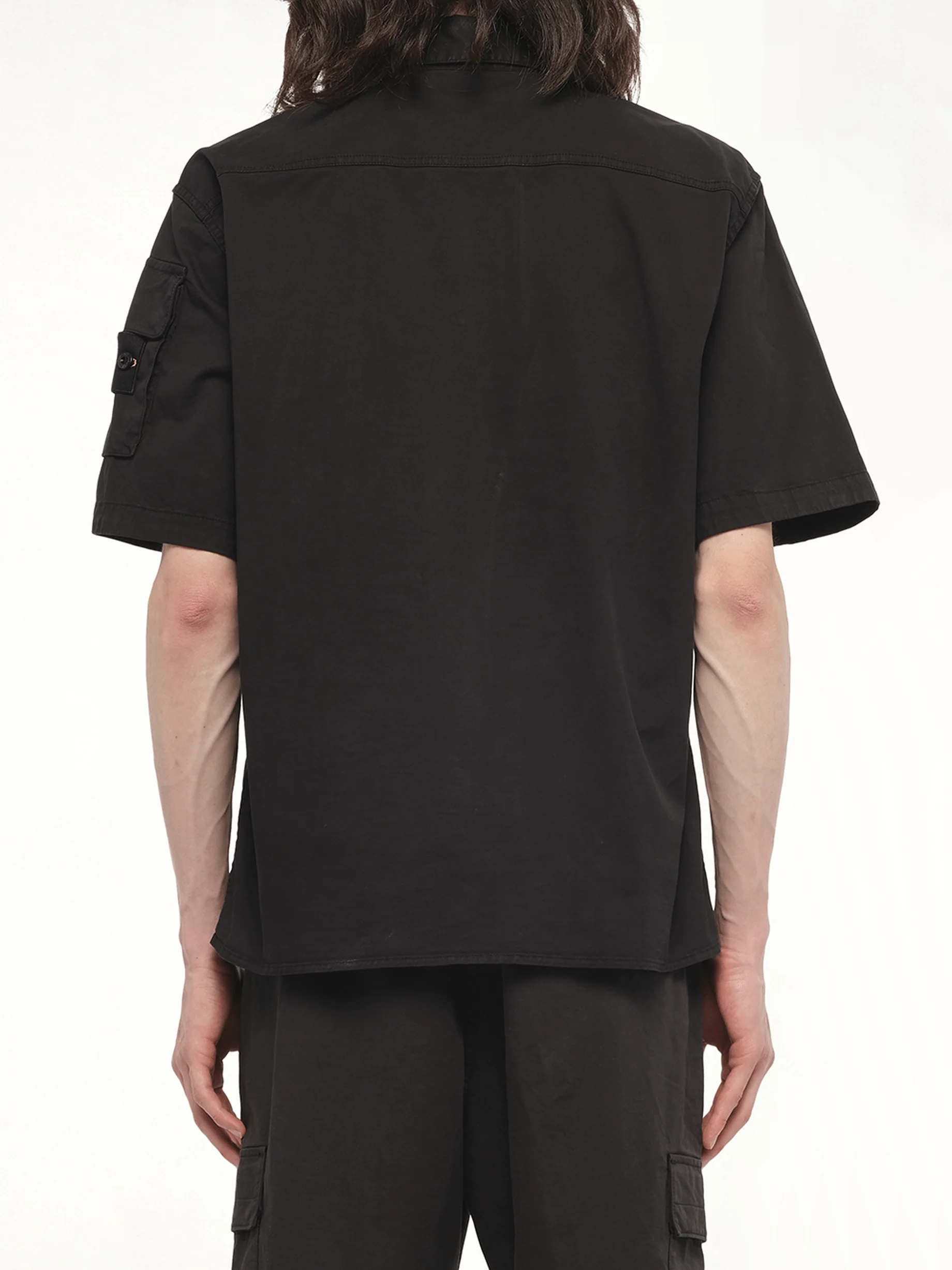 110000 Supima Shirt M/Corta in Black - Image 6