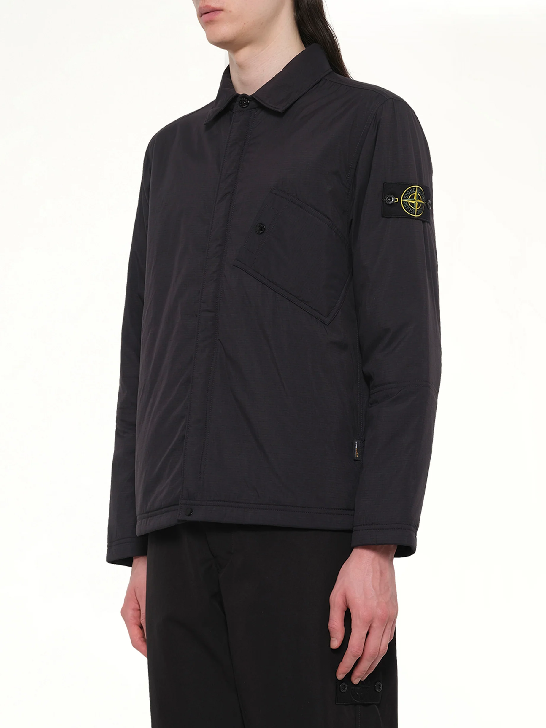 1200007 Overshirt in Black - Image 3