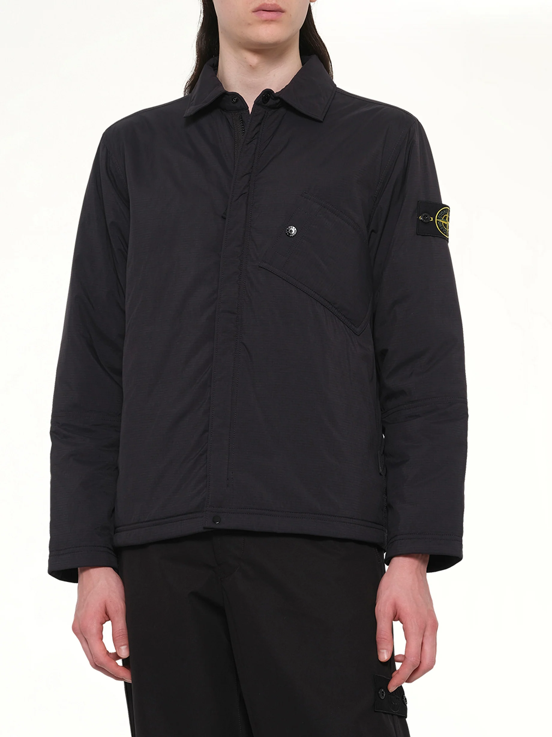 1200007 Overshirt in Black - Image 6