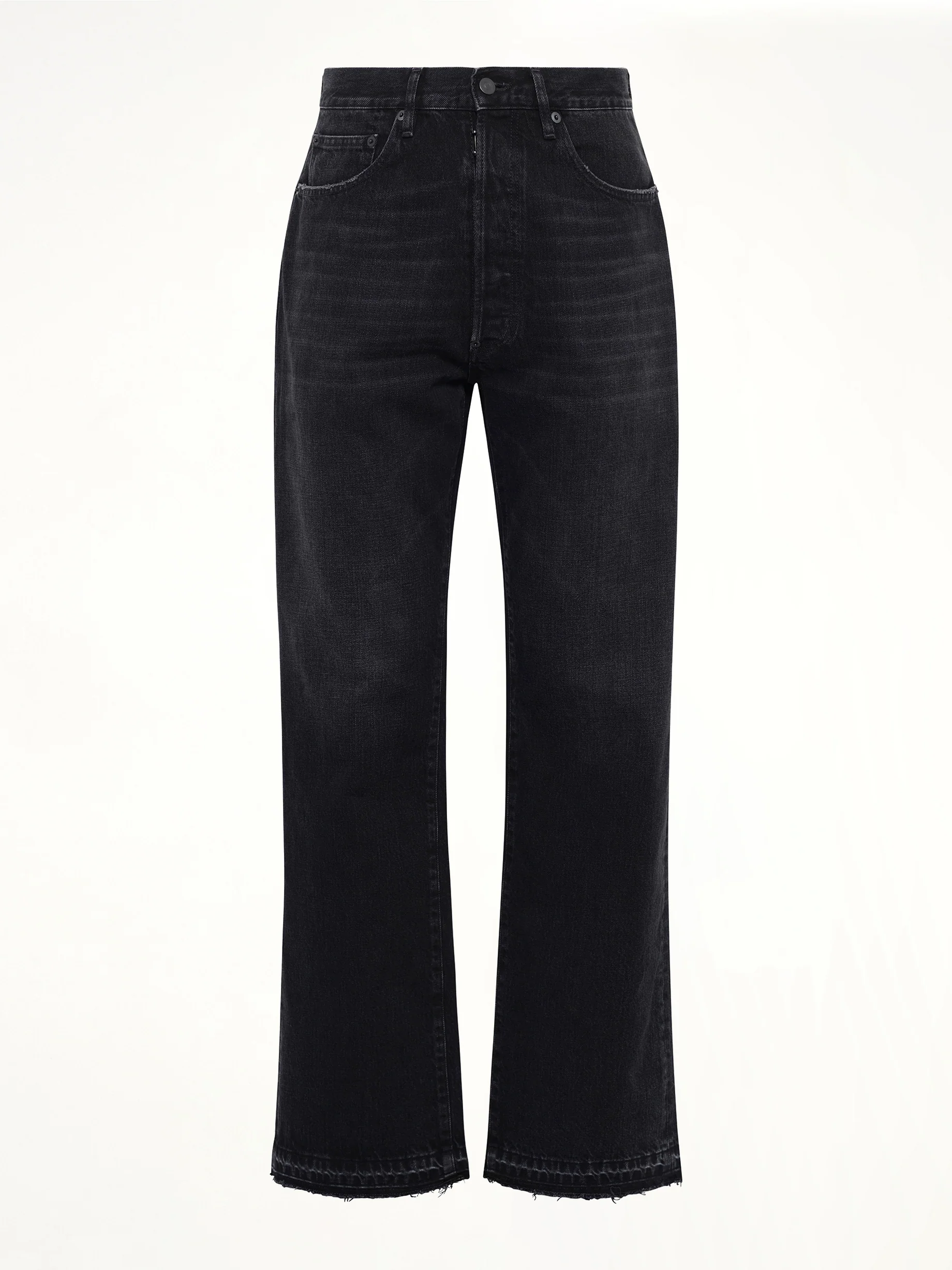 14 Oz Selvedge Denim Pants in Washed Black - Image 2