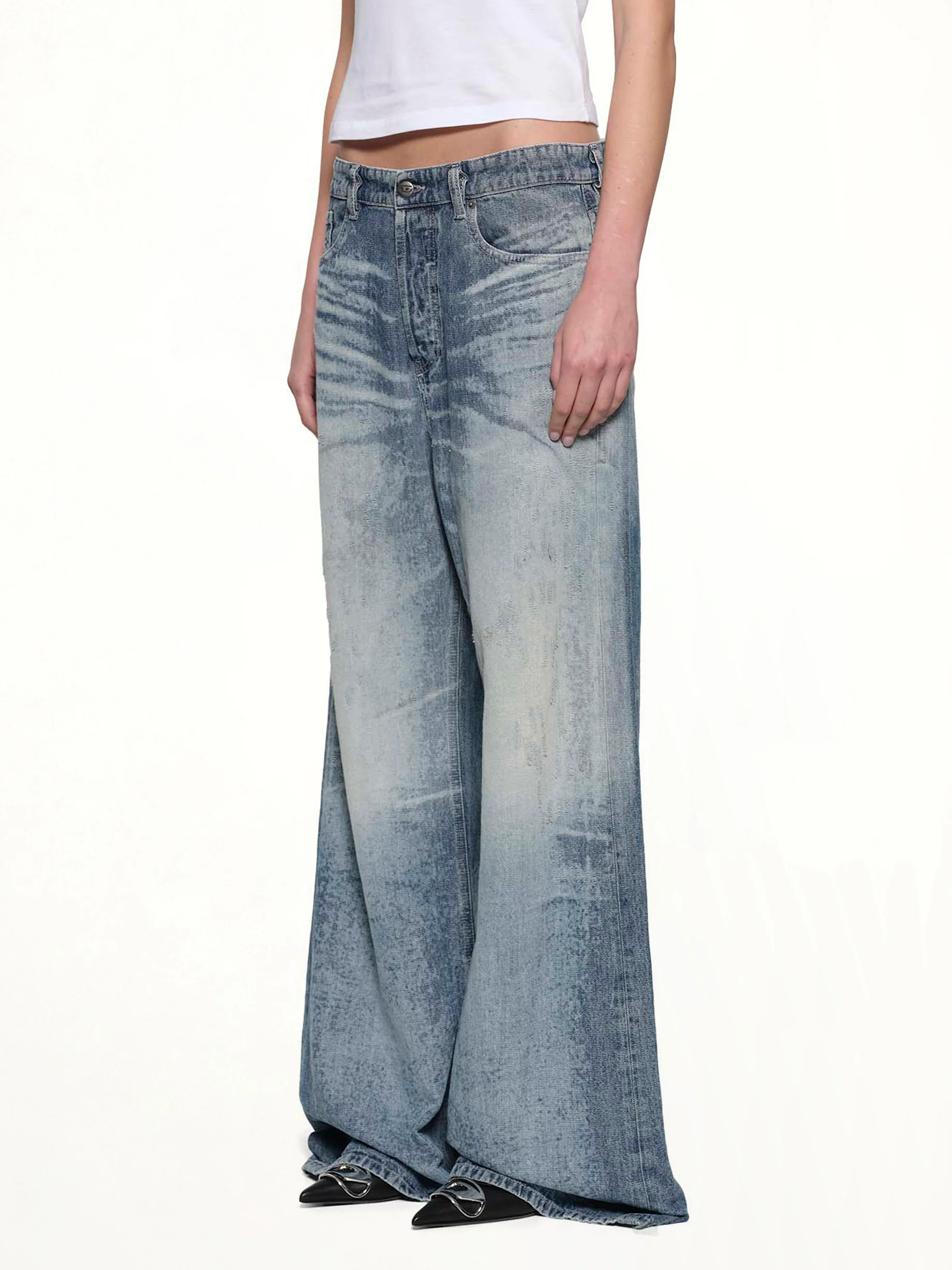 1996 D-SIRE-FSH Wide Jeans in Blue - Image 3