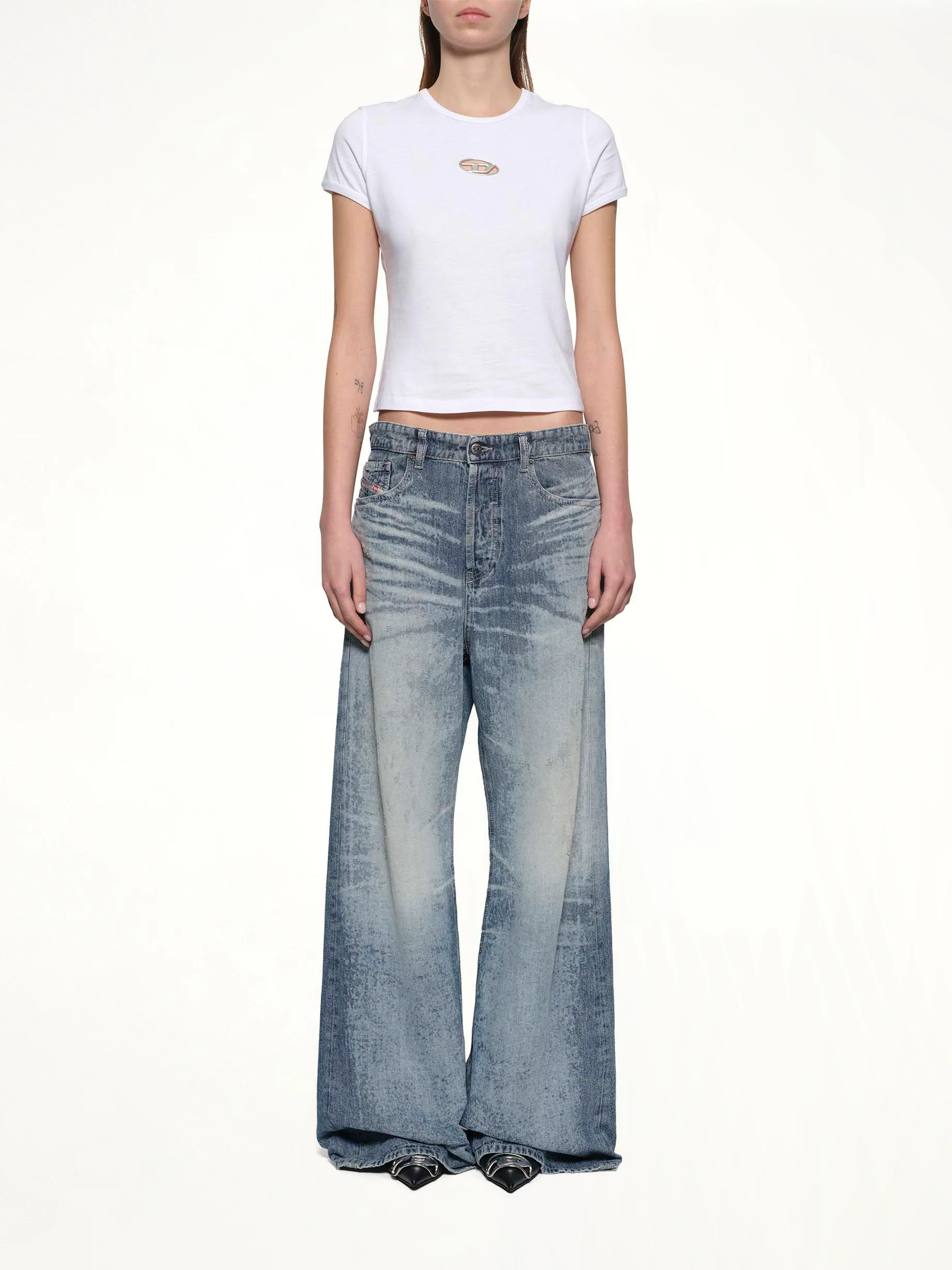 1996 D-SIRE-FSH Wide Jeans in Blue - Image 7