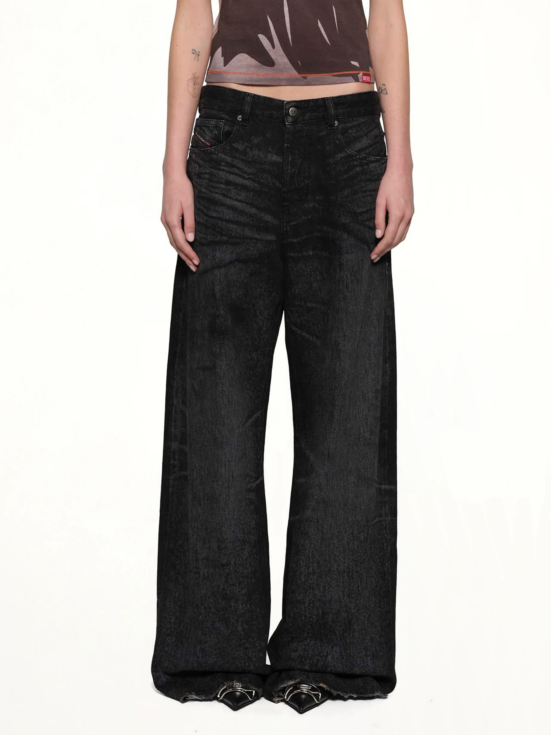 1996 D-SIRE-FSH1 Wide Jeans in Black