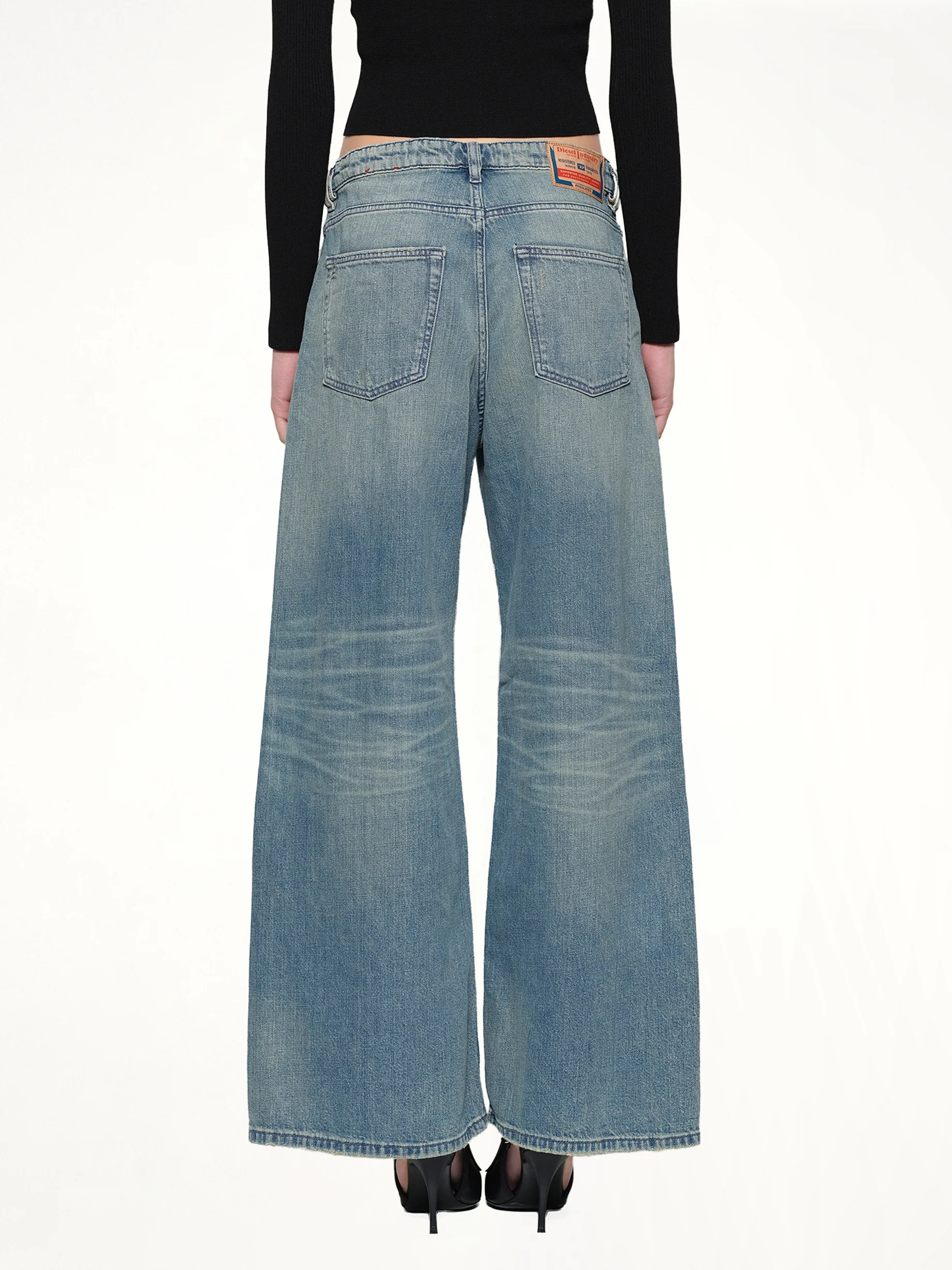1996 D-SIRE Wide Jeans in Light Blue - Image 5