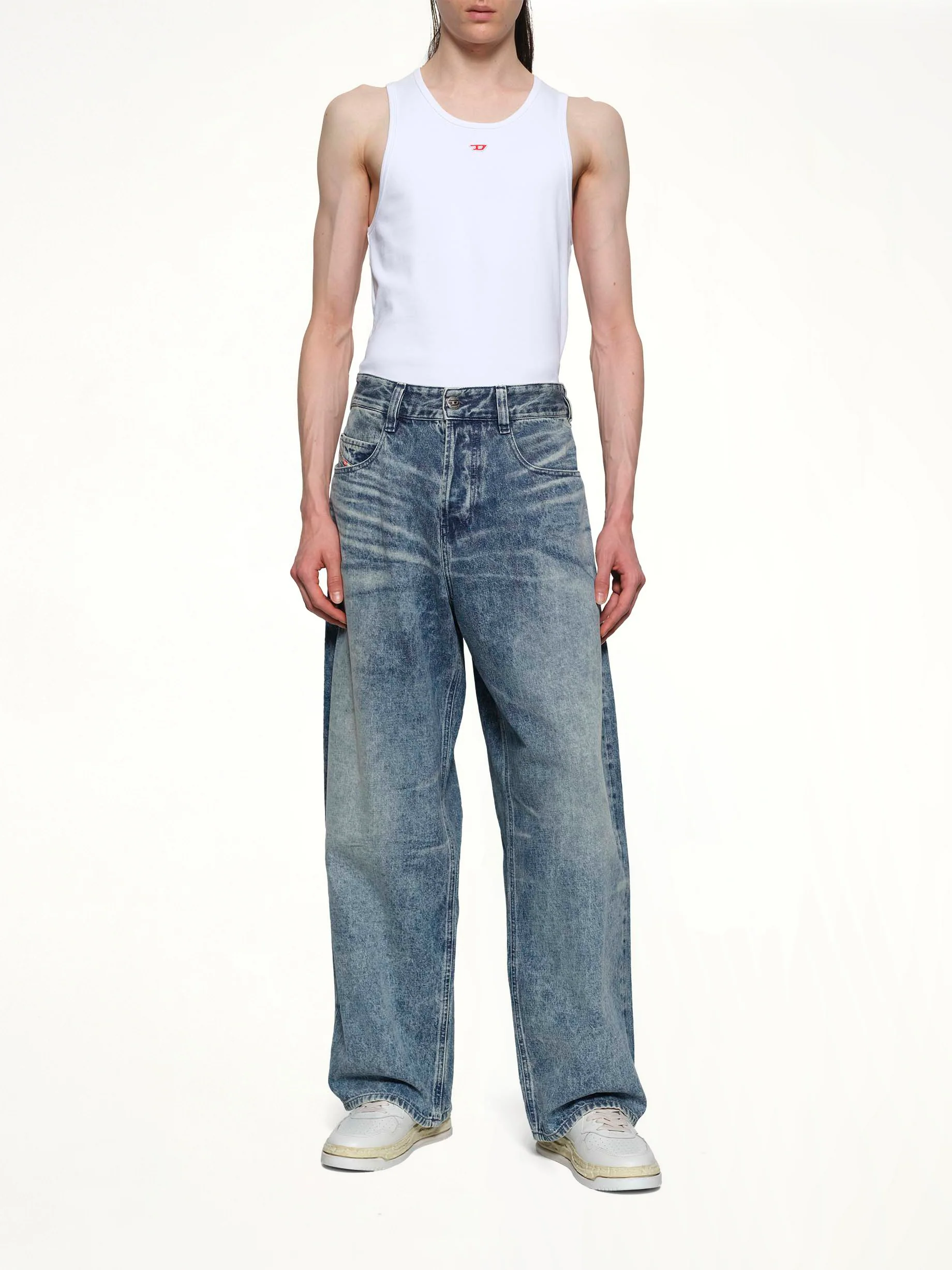 1997 D-ENIM-M-FSH Runway Jeans in Blue - Image 4