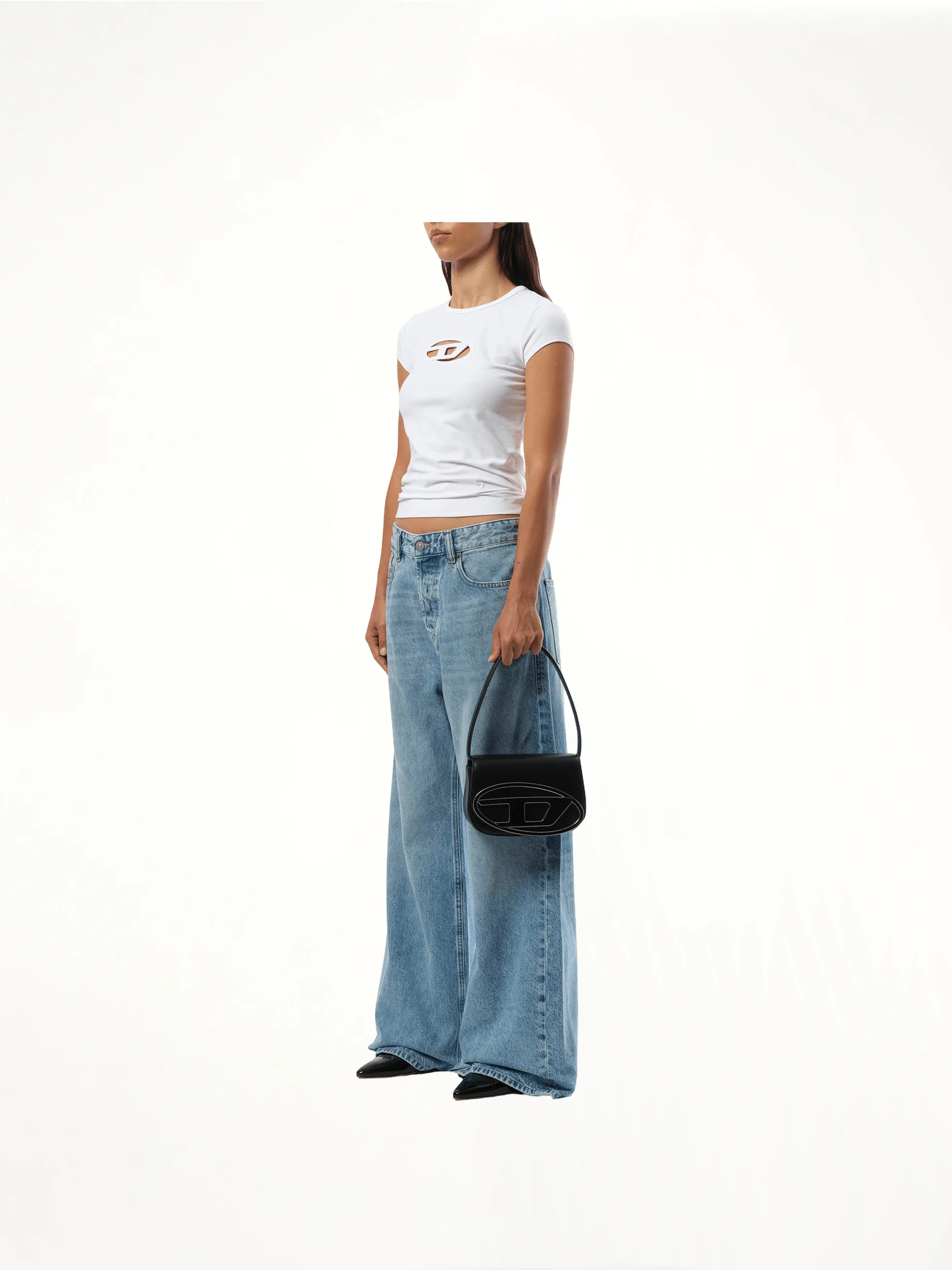 1DR Shoulder Bag in Black - Image 4