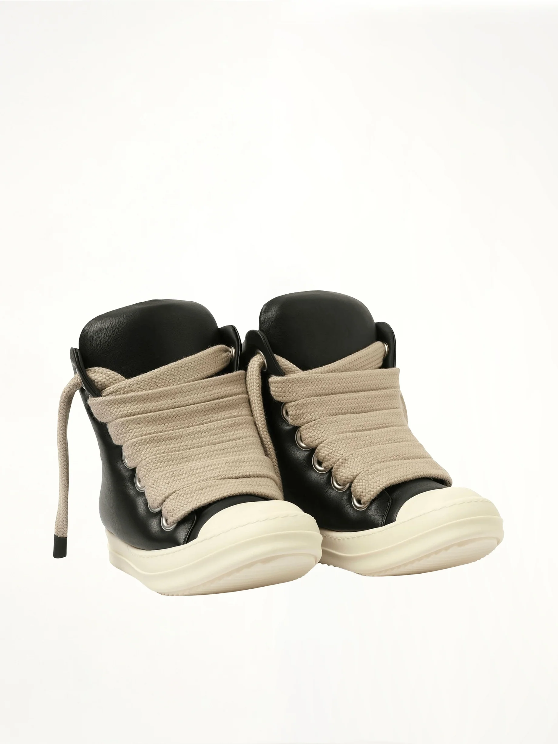 Jumbo Laced Padded High Sneaks in Black/Milk - Image 2