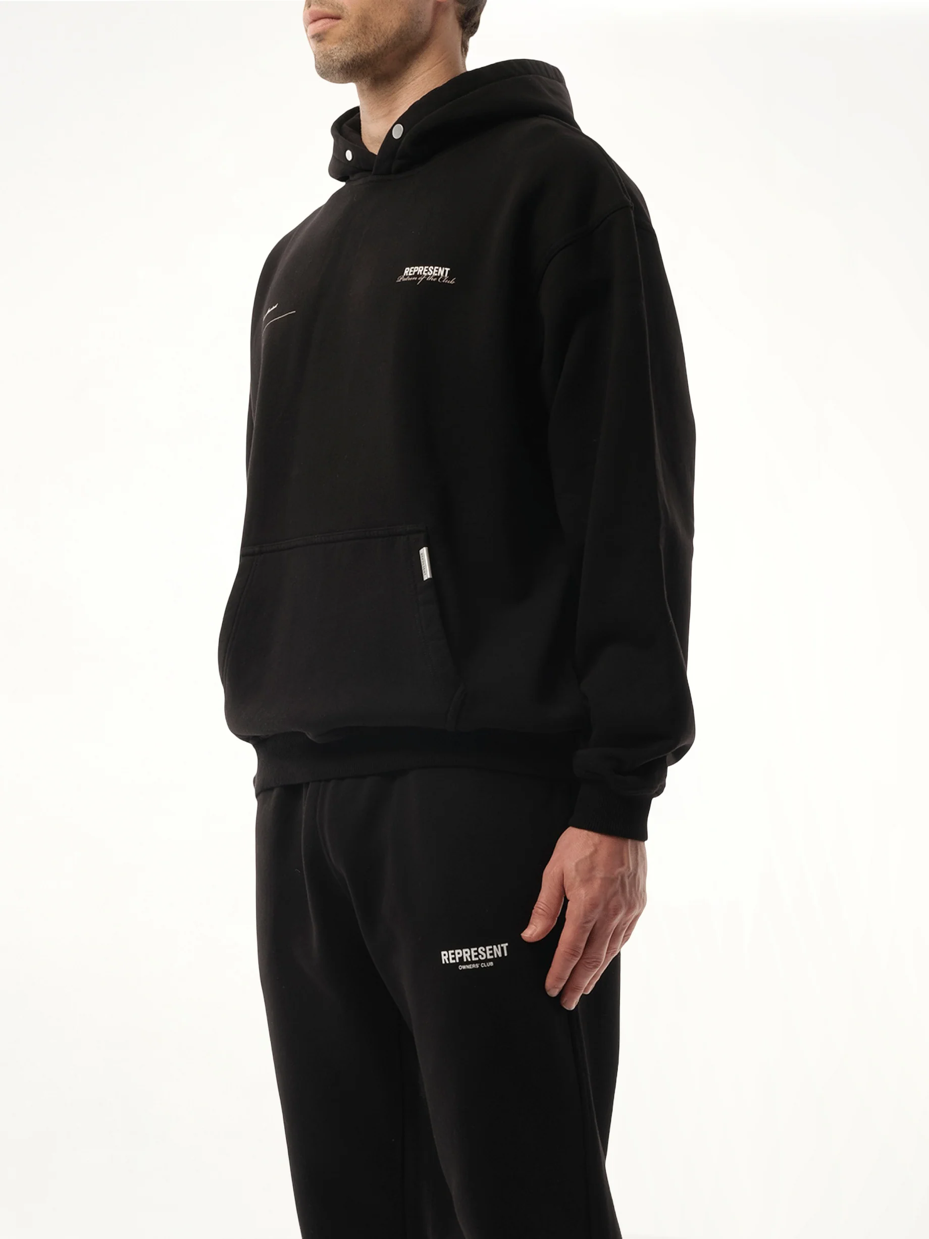 Patron of the Club Hoodie in Black - Image 3