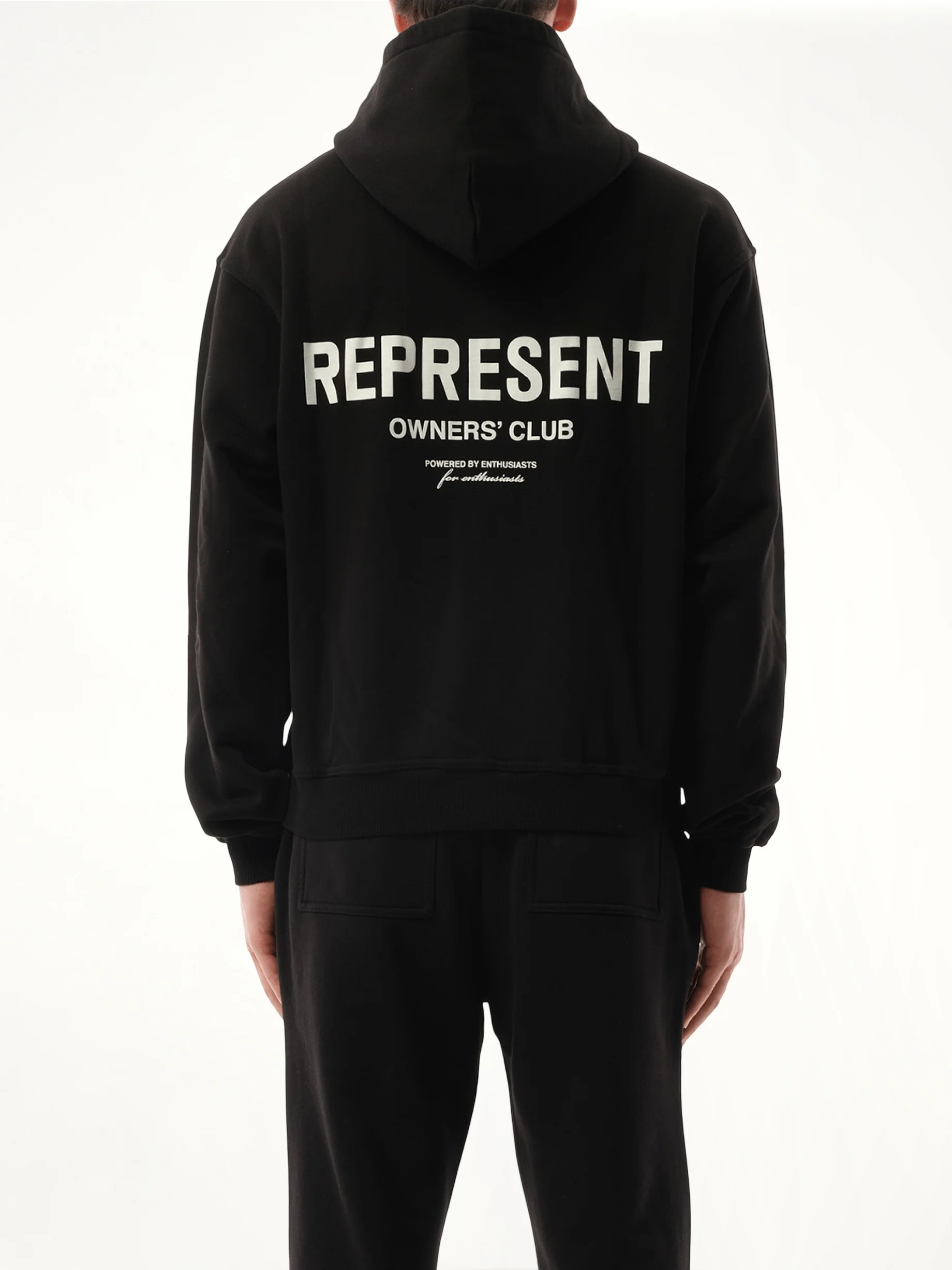 Represent Owners Club Zip Hoodie in Black - Image 6