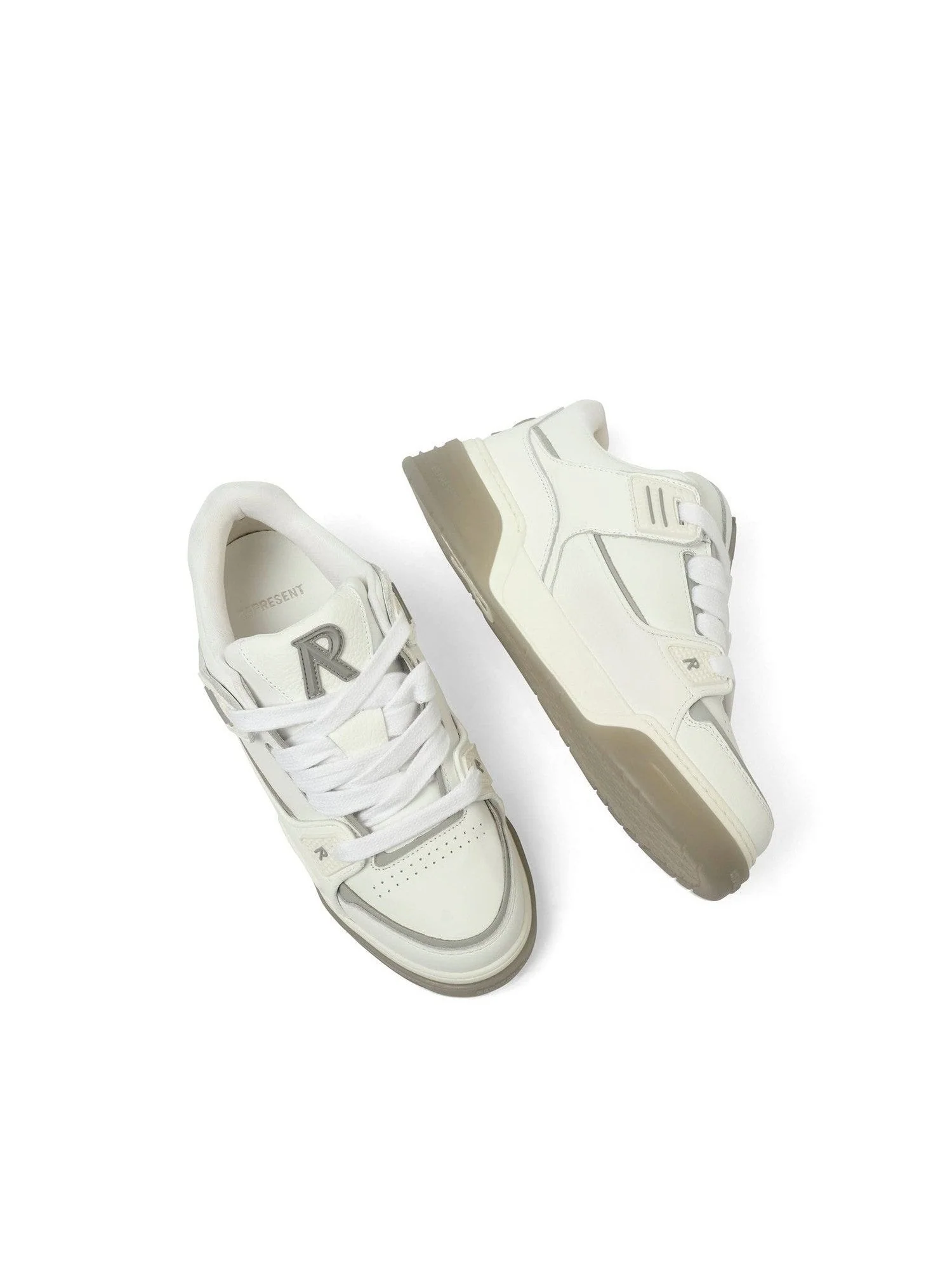 Studio Sneaker in White/Grey - Image 4