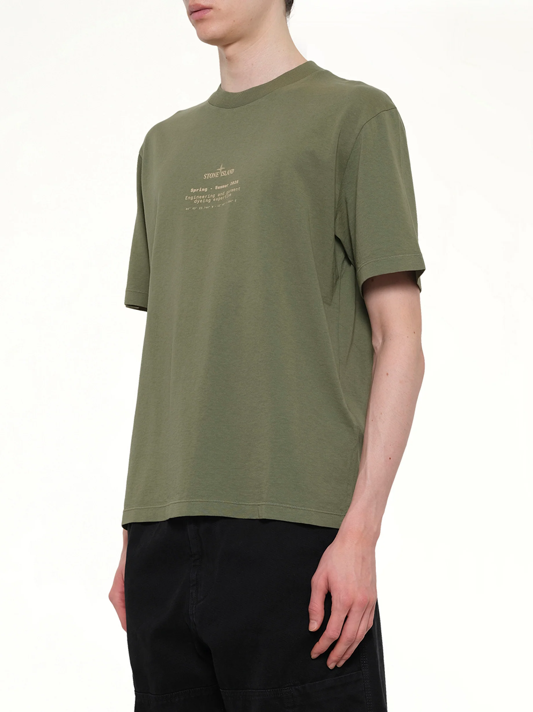 2100001 SS T-Shirt in Military Green - Image 3