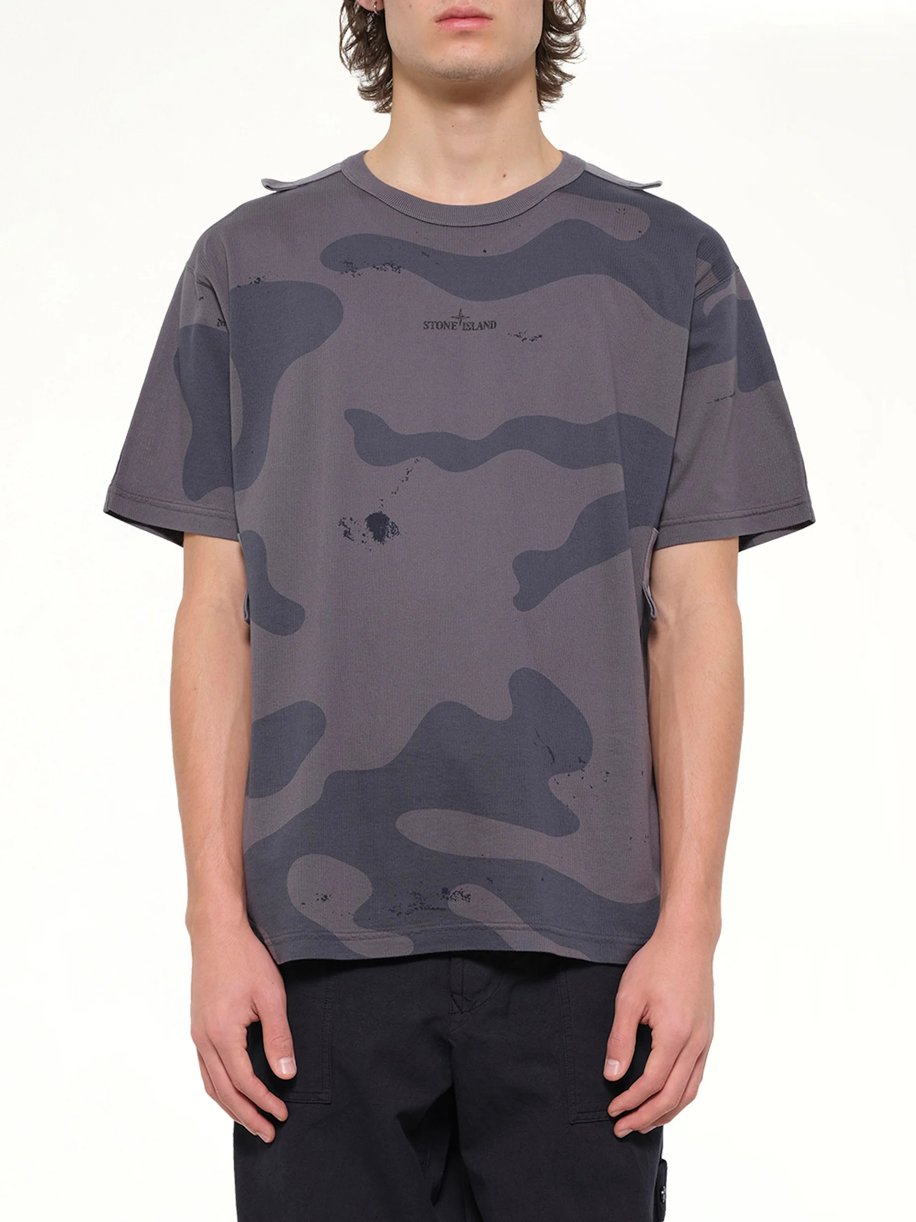 2100016 SS T-Shirt in Blue Grey