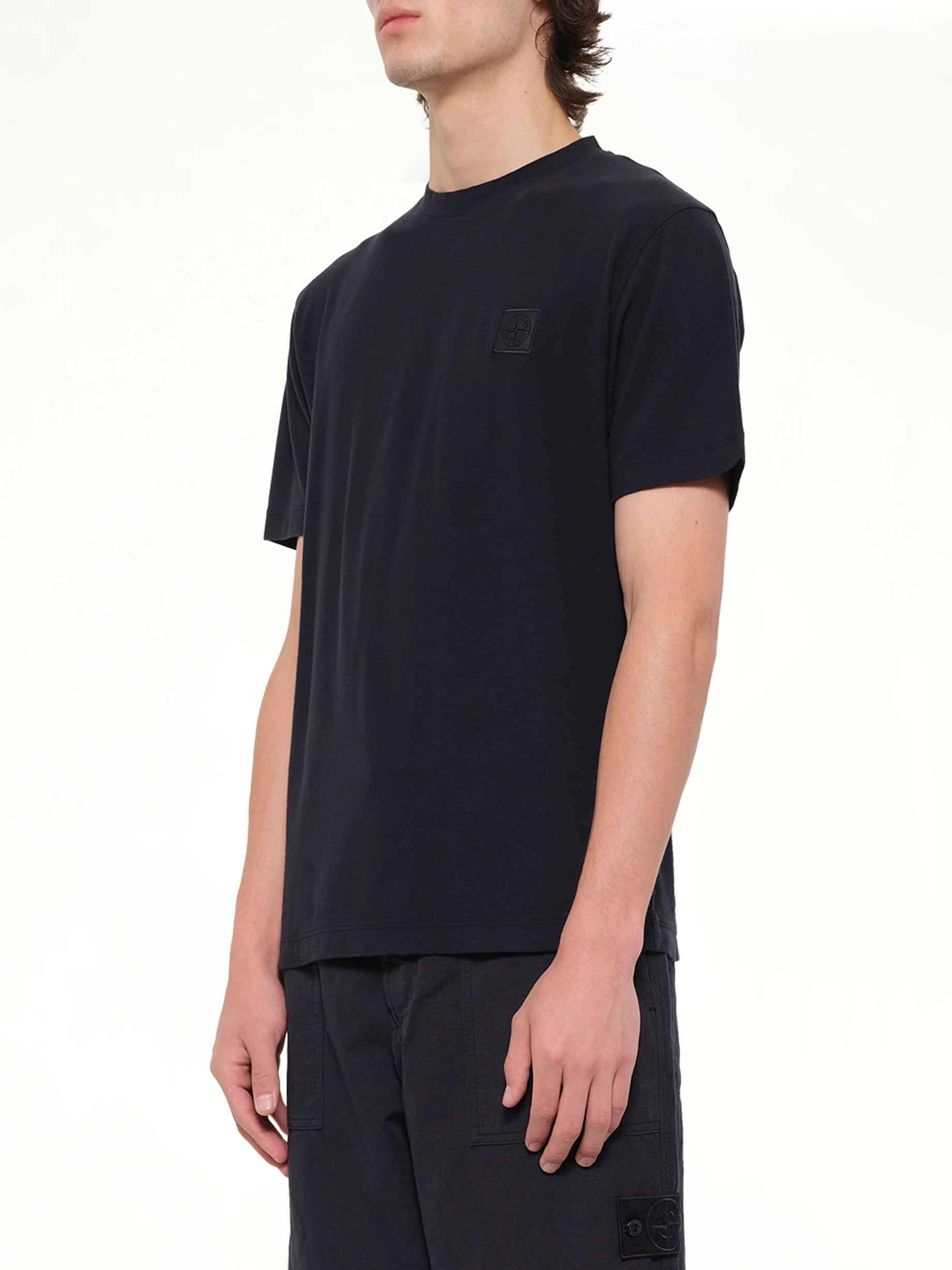 2100021 SS T-Shirt in Navy Blue - Image 3