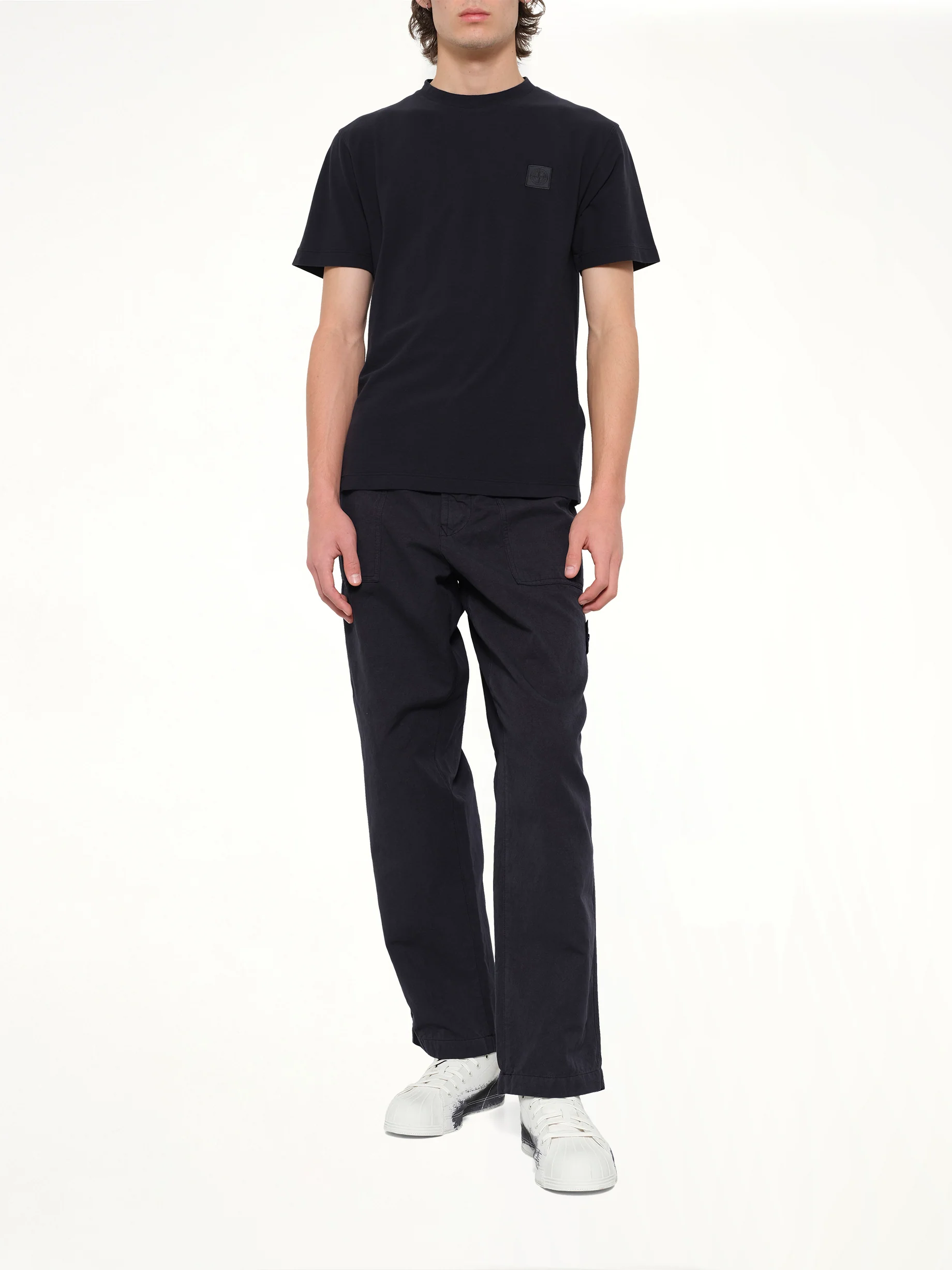 2100021 SS T-Shirt in Navy Blue - Image 4
