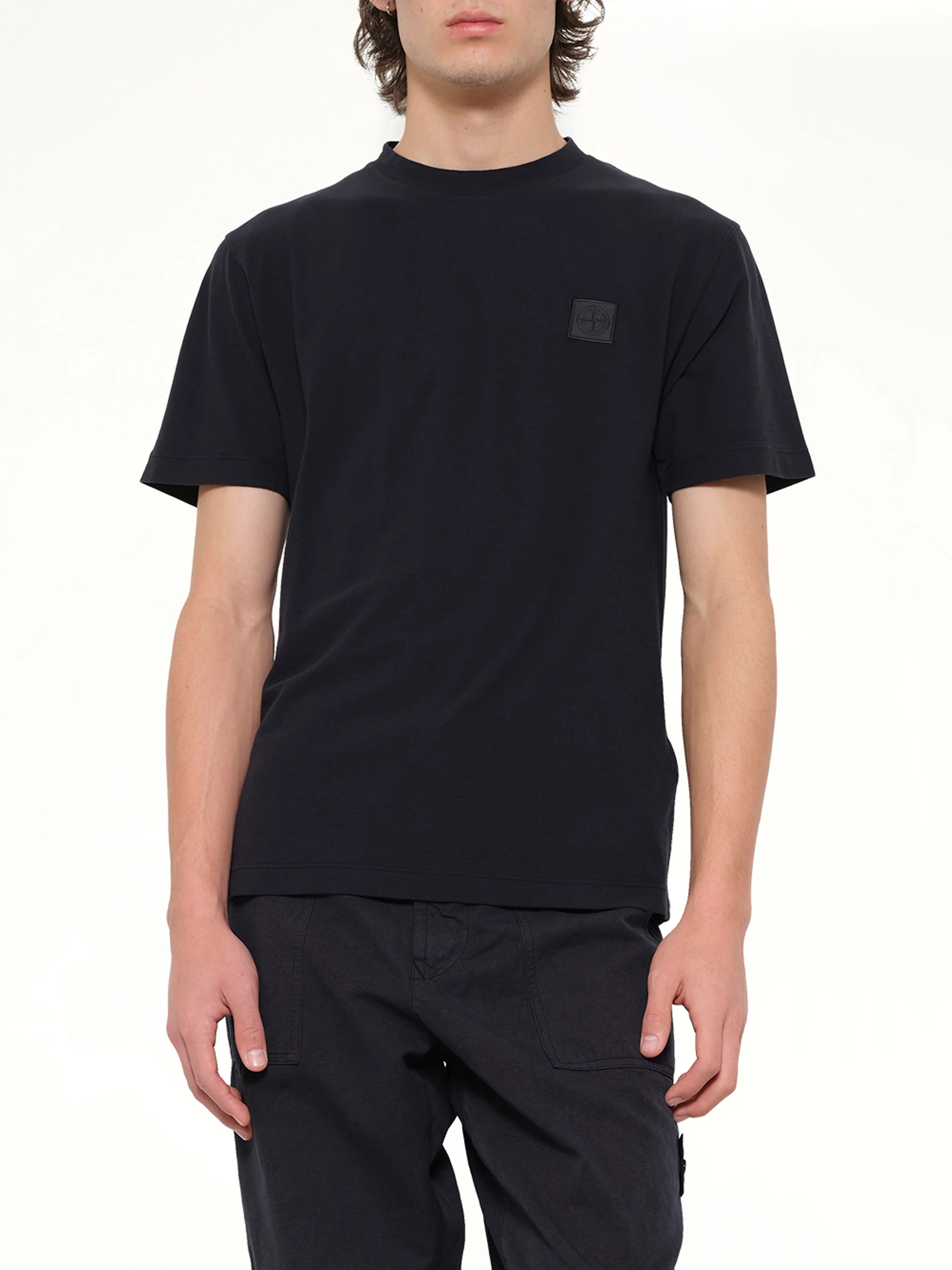 2100021 SS T-Shirt in Navy Blue - Image 6