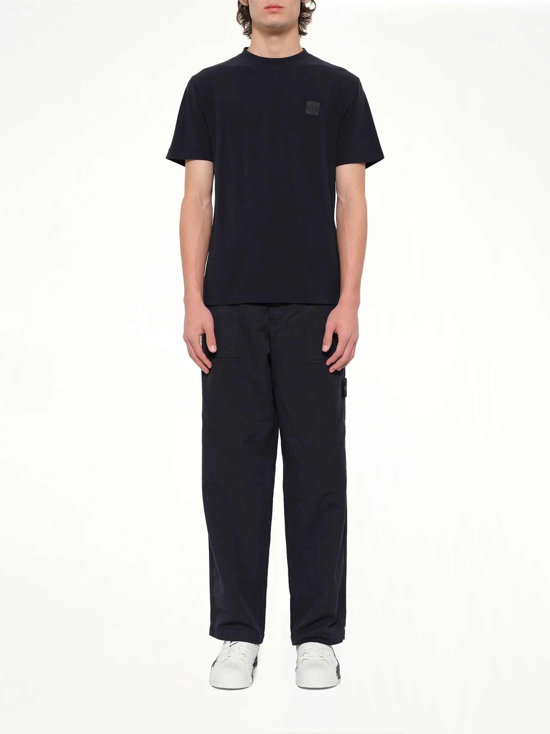 2100021 SS T-Shirt in Navy Blue - Image 7
