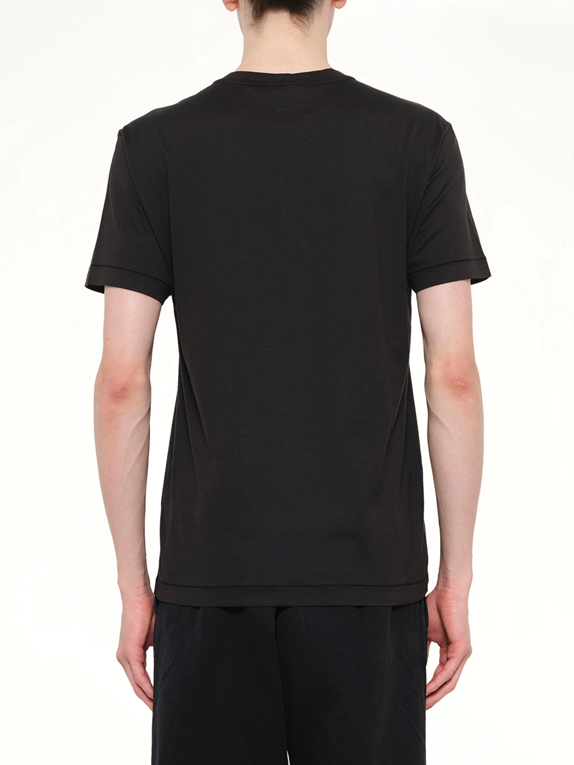 2100027 Logo Patch T-Shirt in Black - Image 5