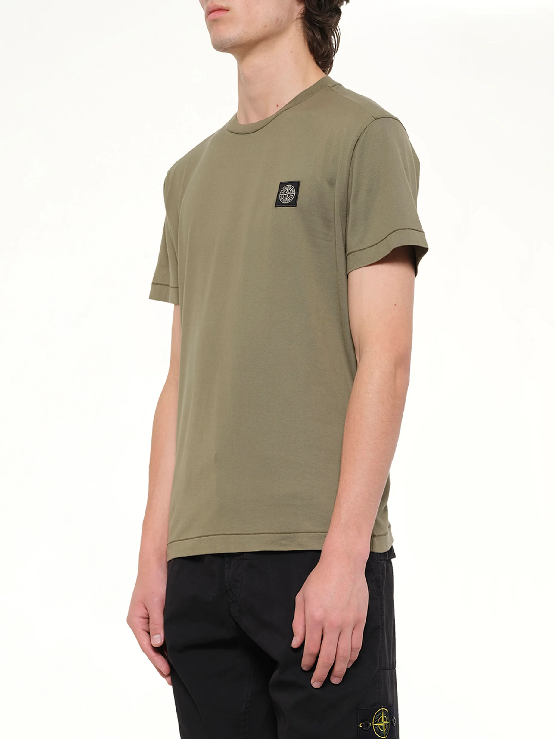 2100027 SS T-Shirt in Military Green - Image 3