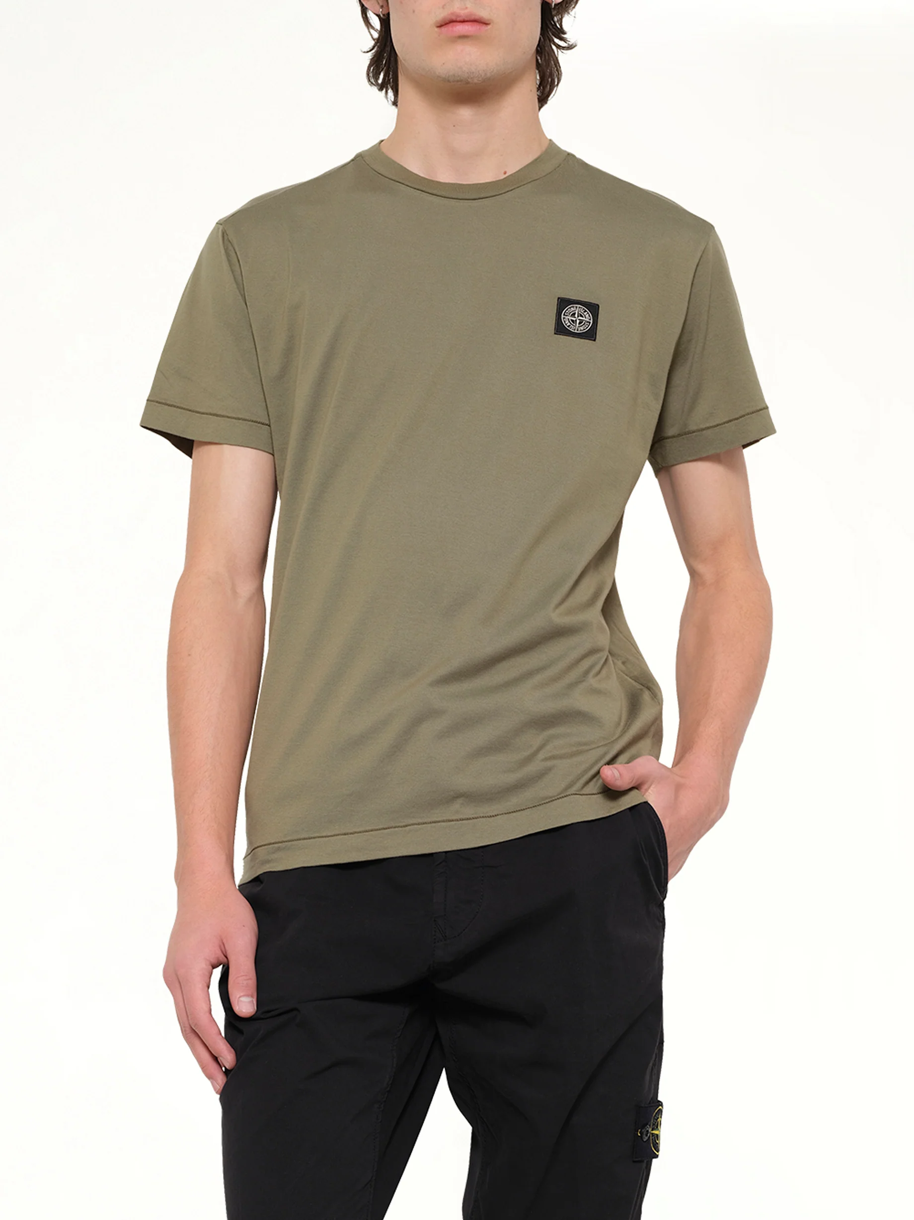 2100027 SS T-Shirt in Military Green - Image 6