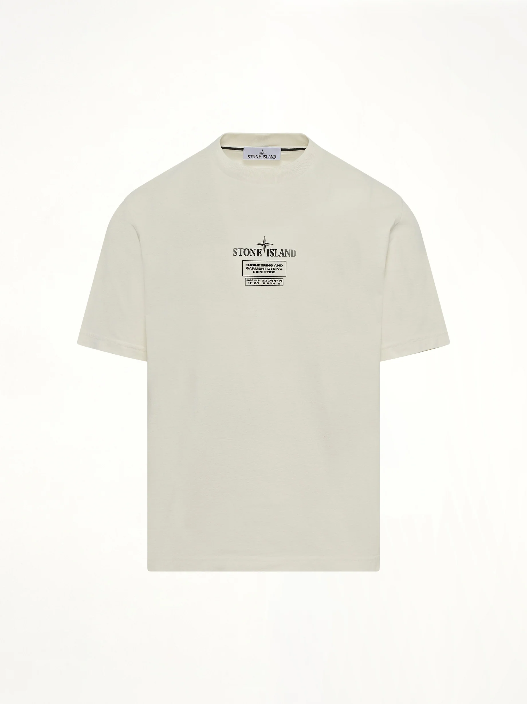 210003 02 Industrial Logos S/S T-Shirt in Ivory - Image 2