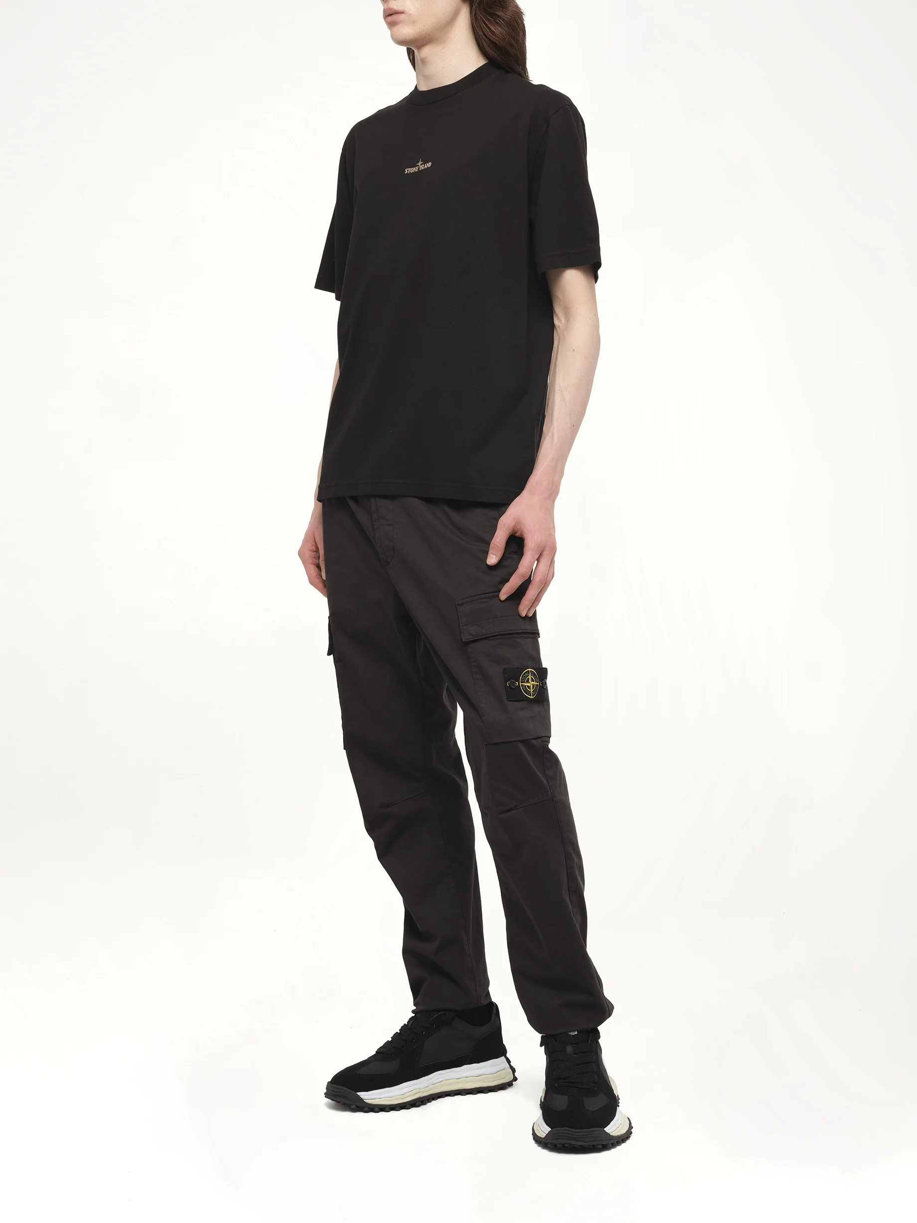 210003 Bleeding Numbers Compass S/S T-Shirt in Black - Image 4