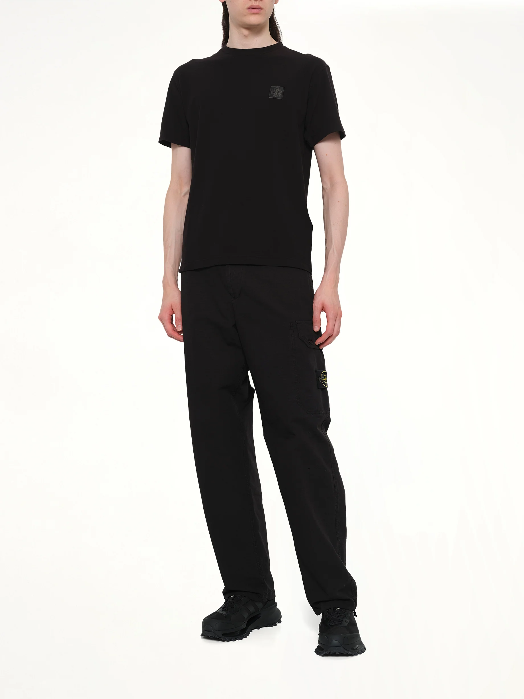 210003 Ghost S/S T-Shirt in Black - Image 4