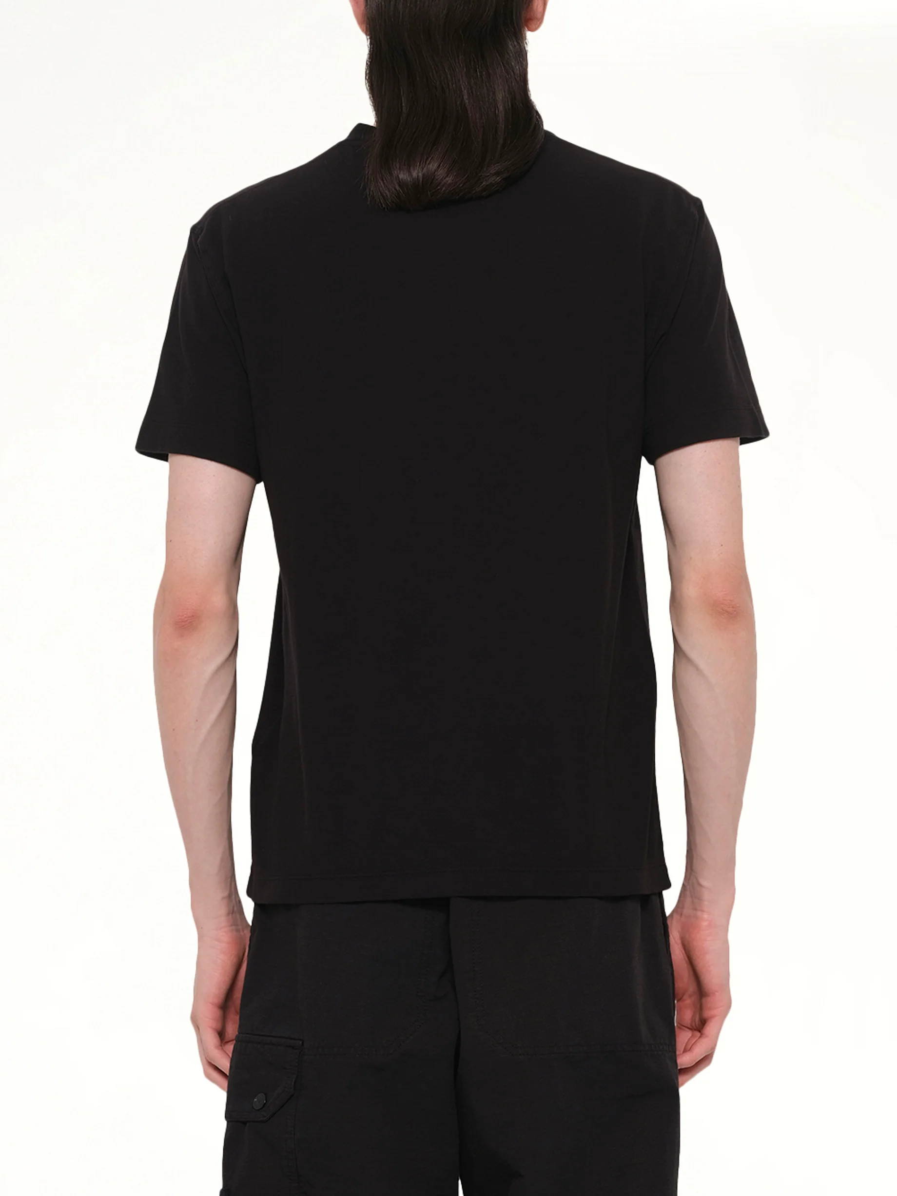 210003 Ghost S/S T-Shirt in Black - Image 5