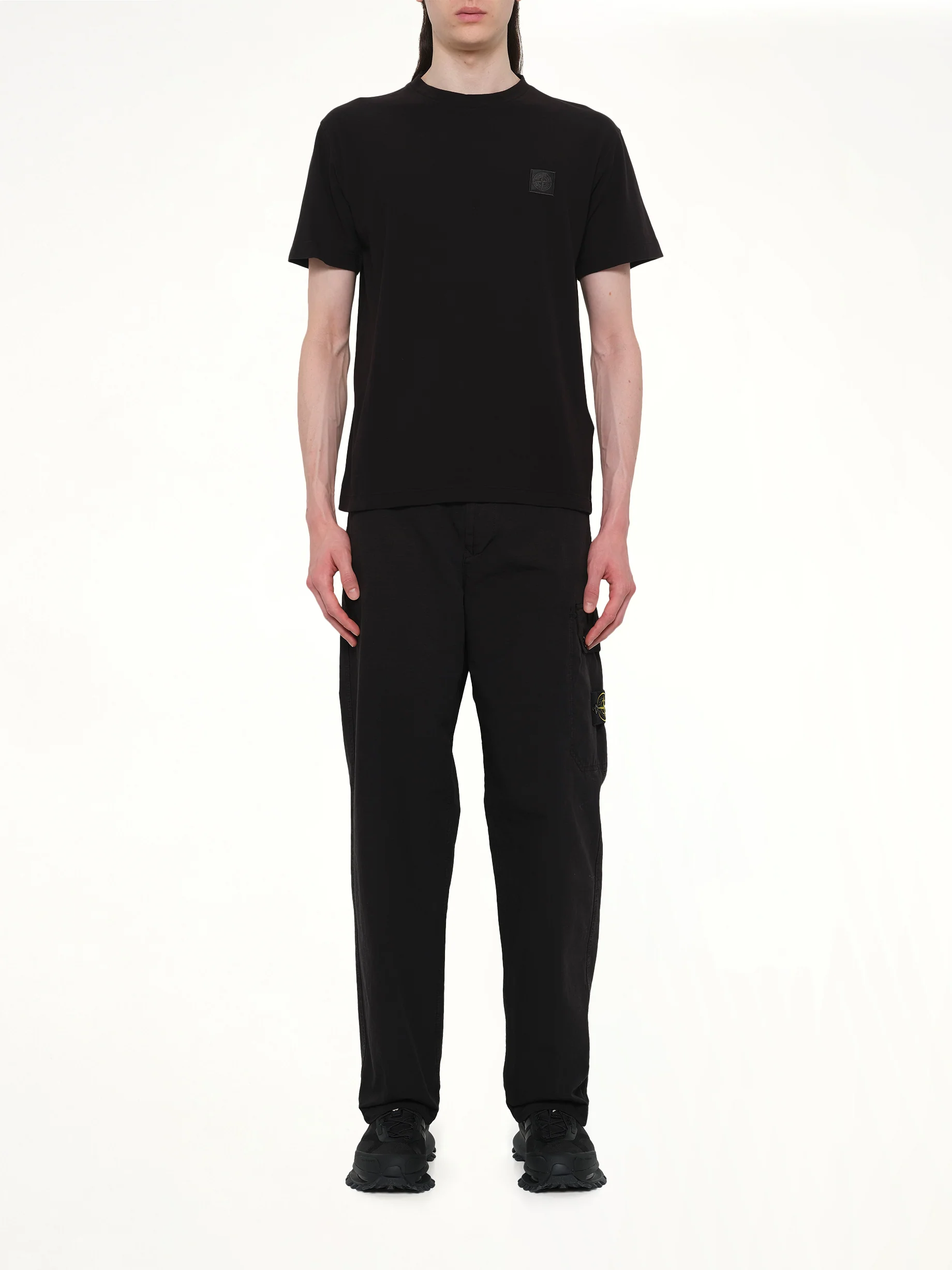 210003 Ghost S/S T-Shirt in Black - Image 7