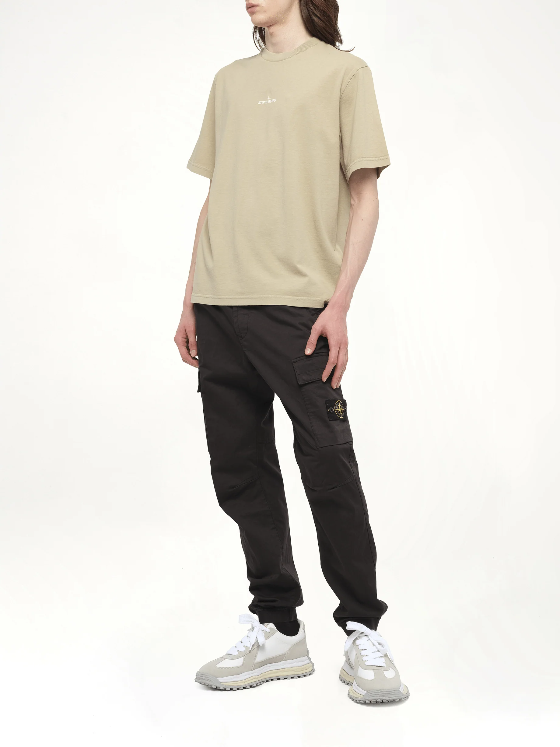 210003 Industrial Print S/S T-Shirt in Desert - Image 4