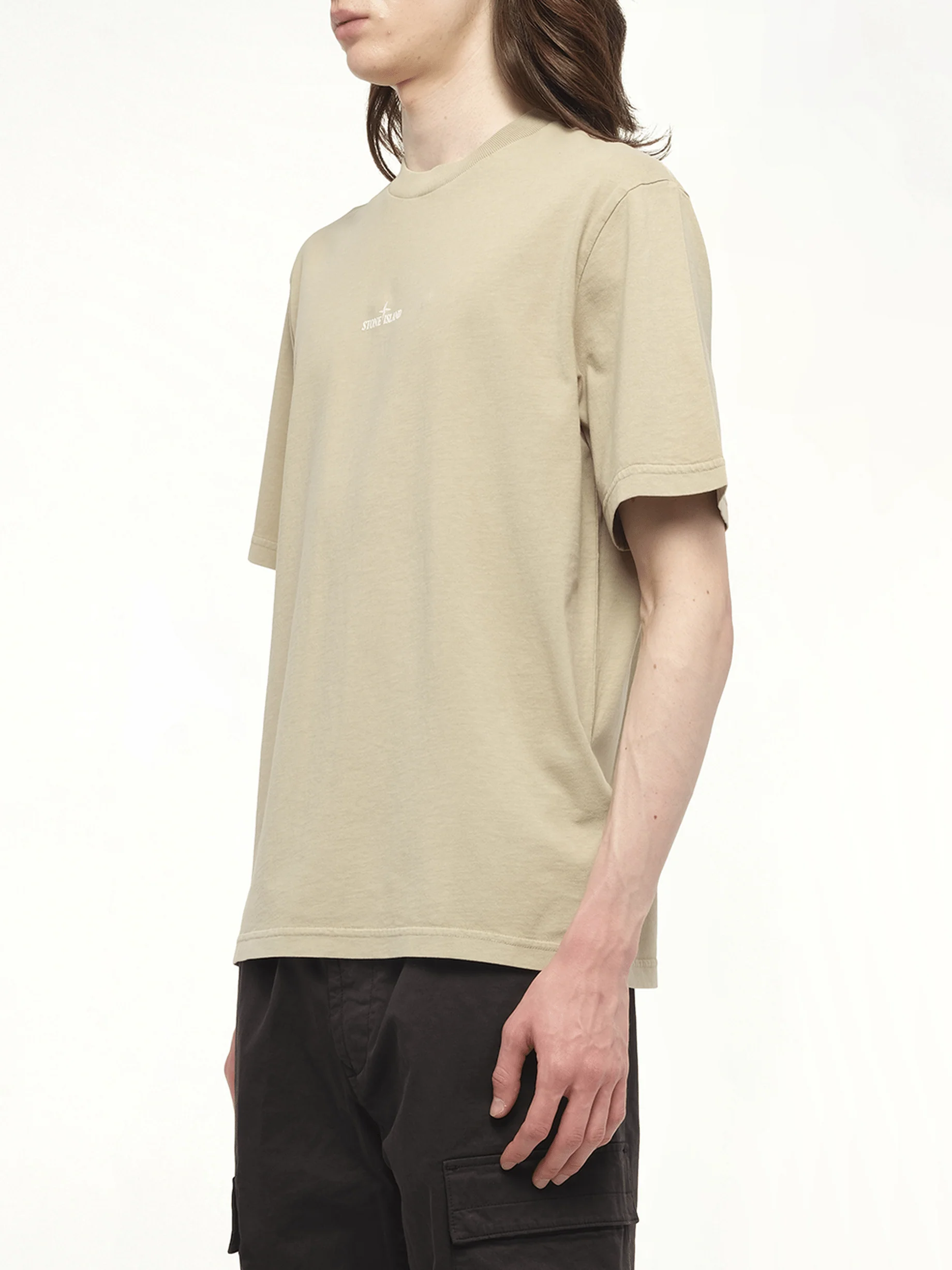 210003 Industrial Print S/S T-Shirt in Desert - Image 5