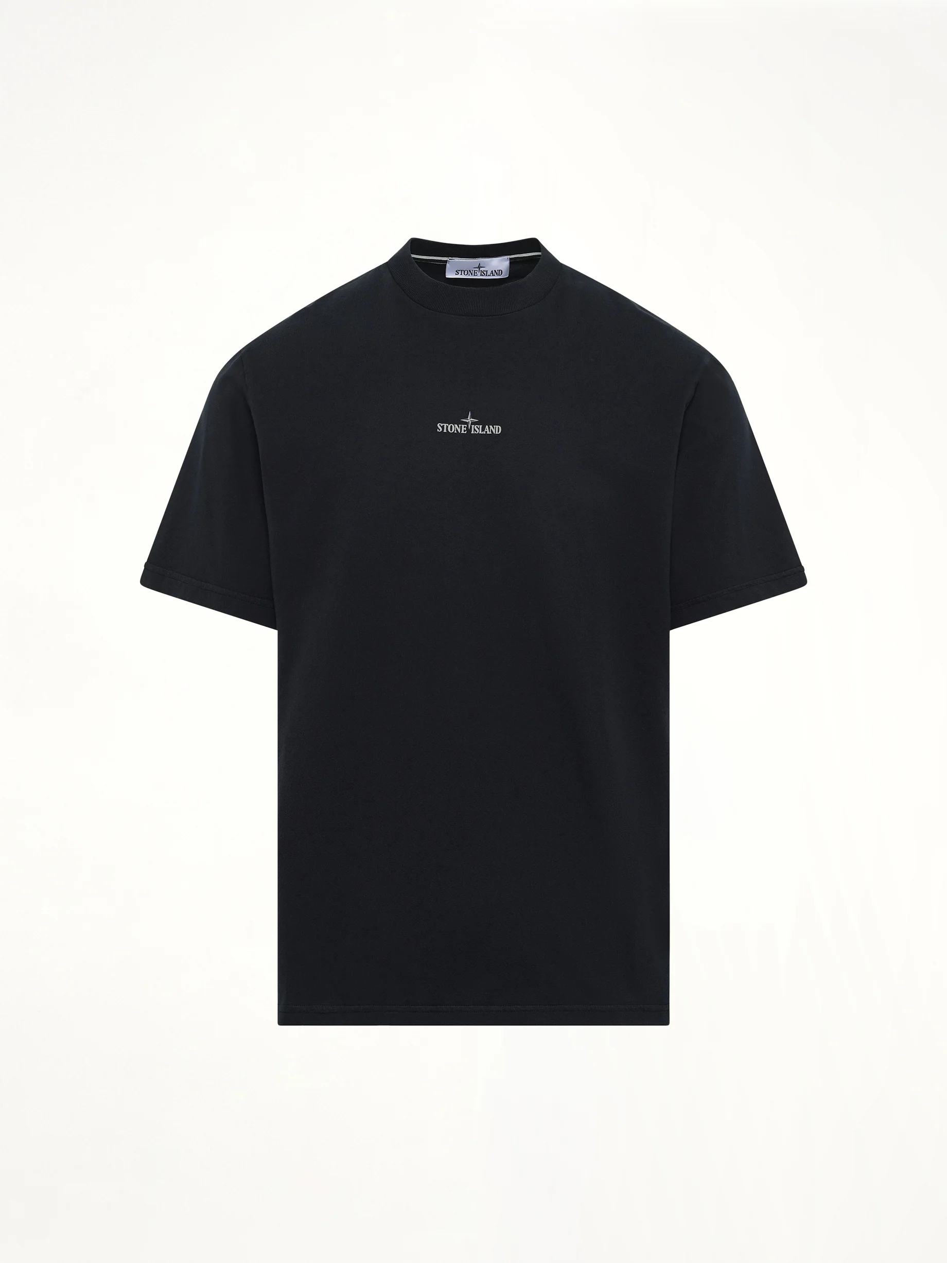 210003 Industrial Print S/S T-Shirt in Navy Blue - Image 2