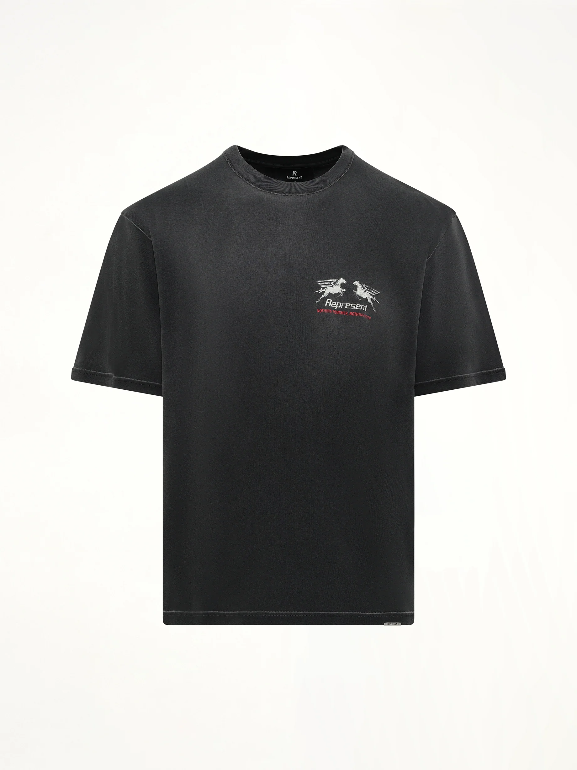 24 Hour Service T-Shirt in Stained Black - Image 2