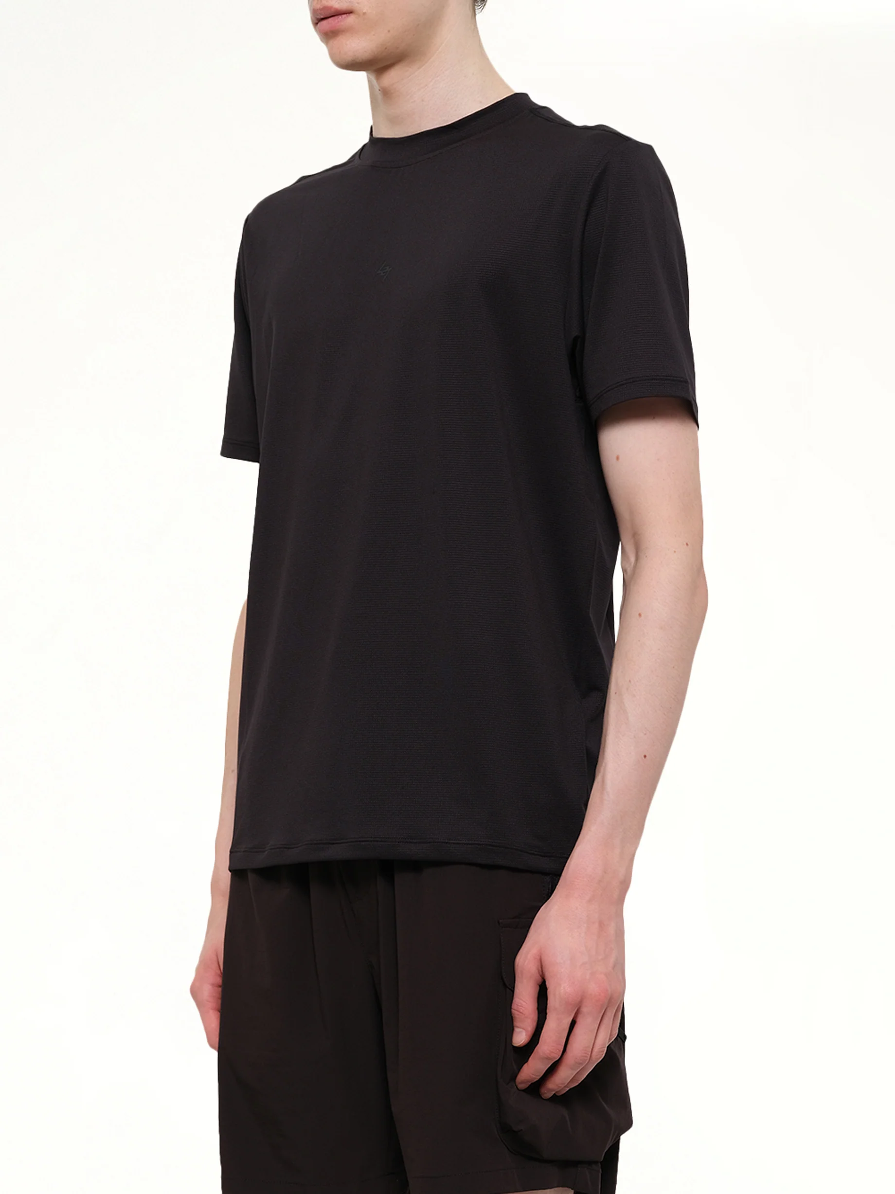 247 DNA Mesh T-Shirt in Jet Black - Image 3