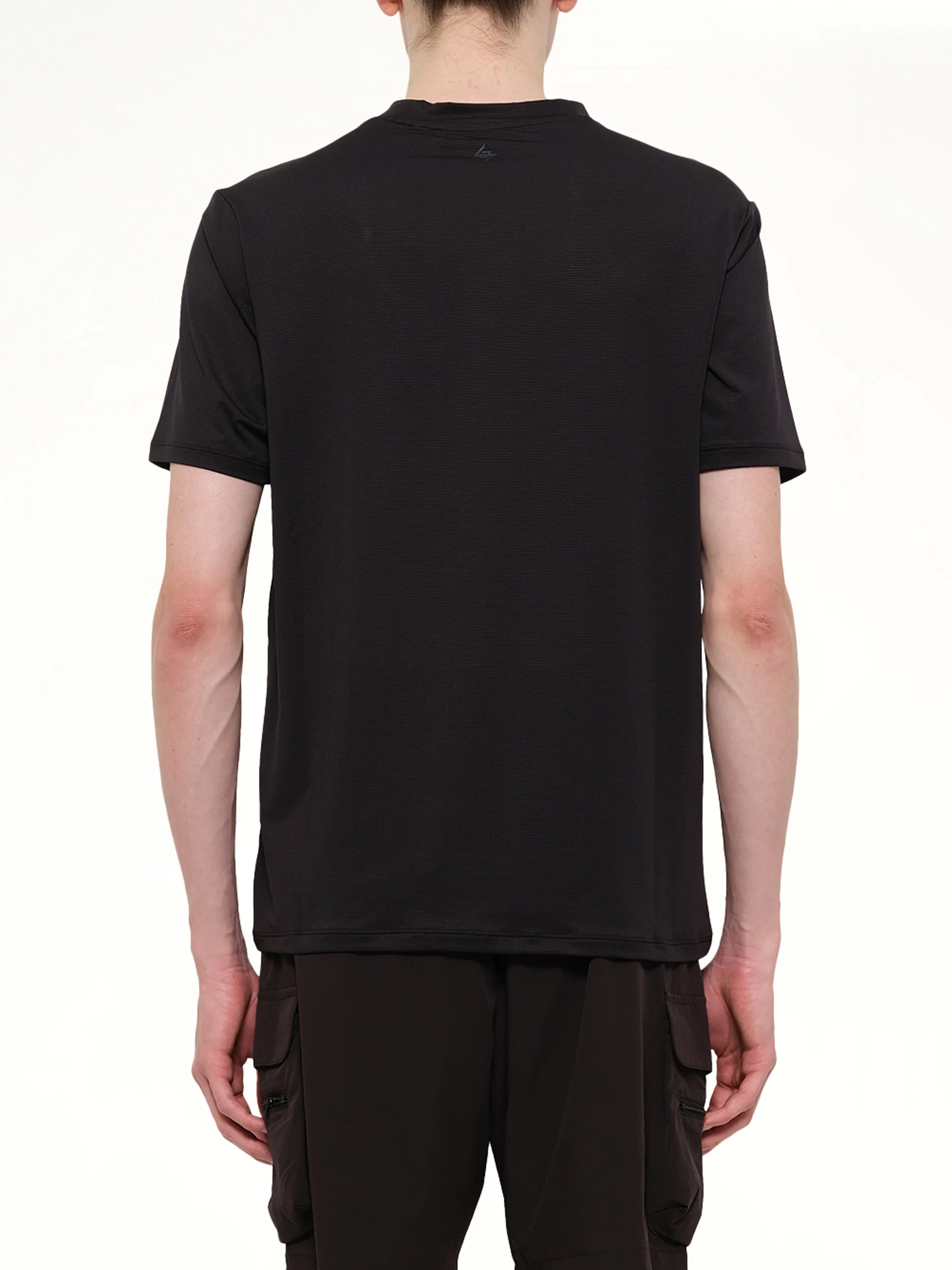 247 DNA Mesh T-Shirt in Jet Black - Image 5