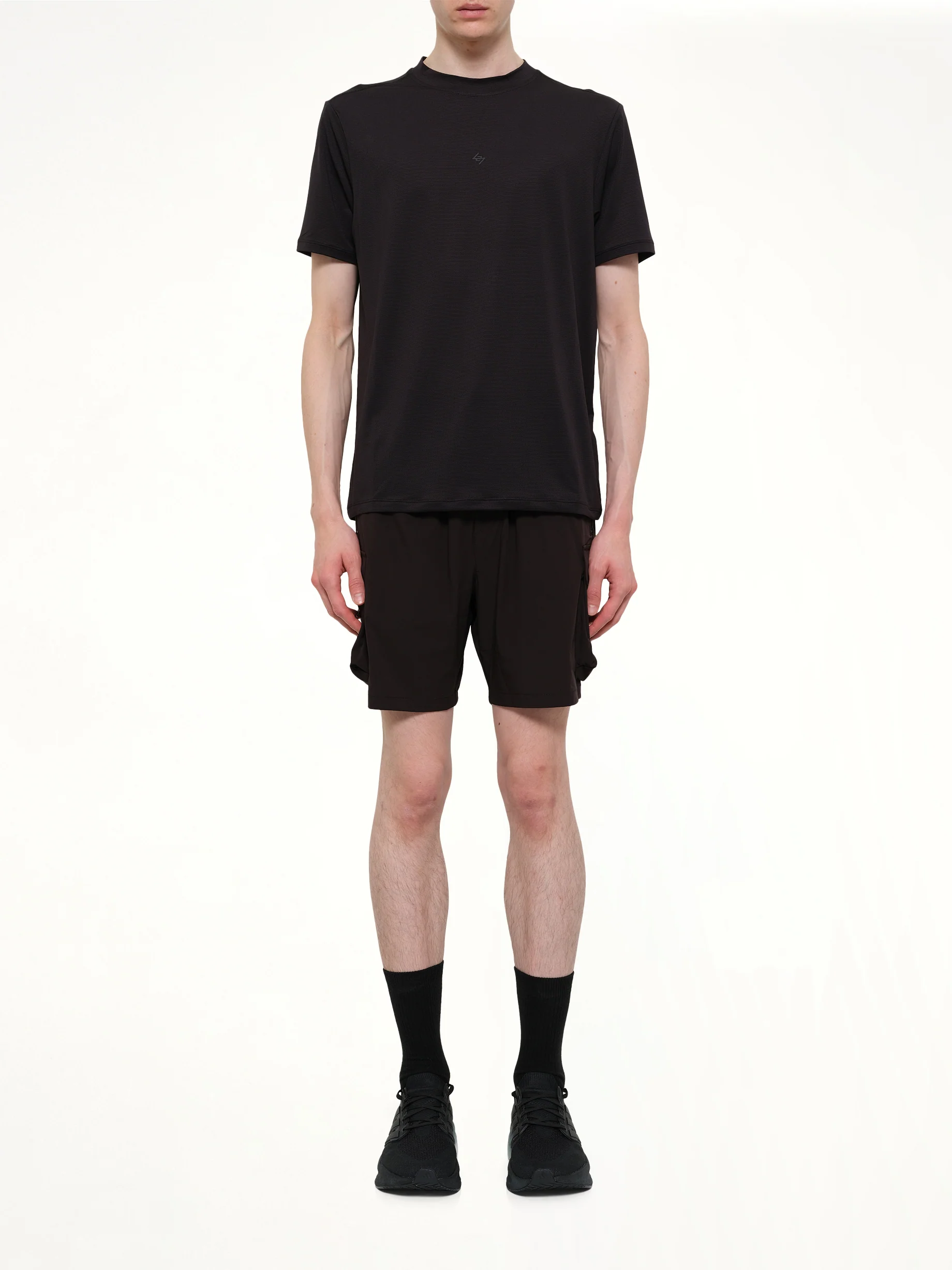 247 DNA Mesh T-Shirt in Jet Black - Image 7