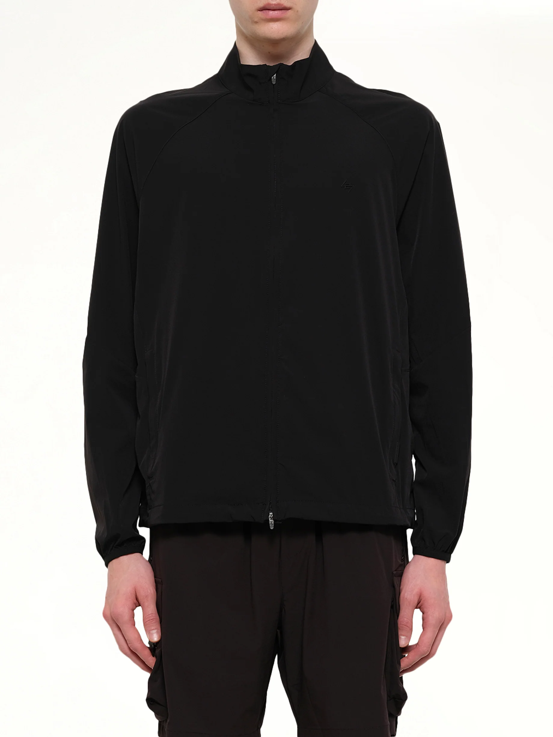 247 DNA Track Jacket in Jet Black