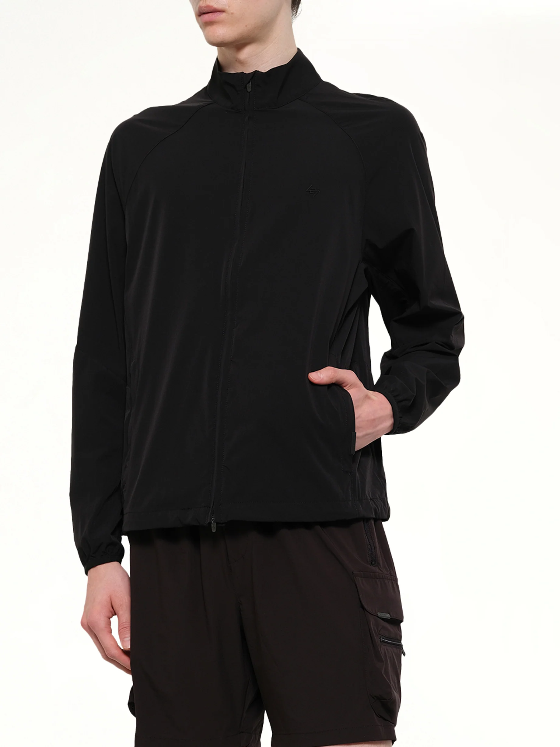 247 DNA Track Jacket in Jet Black - Image 6