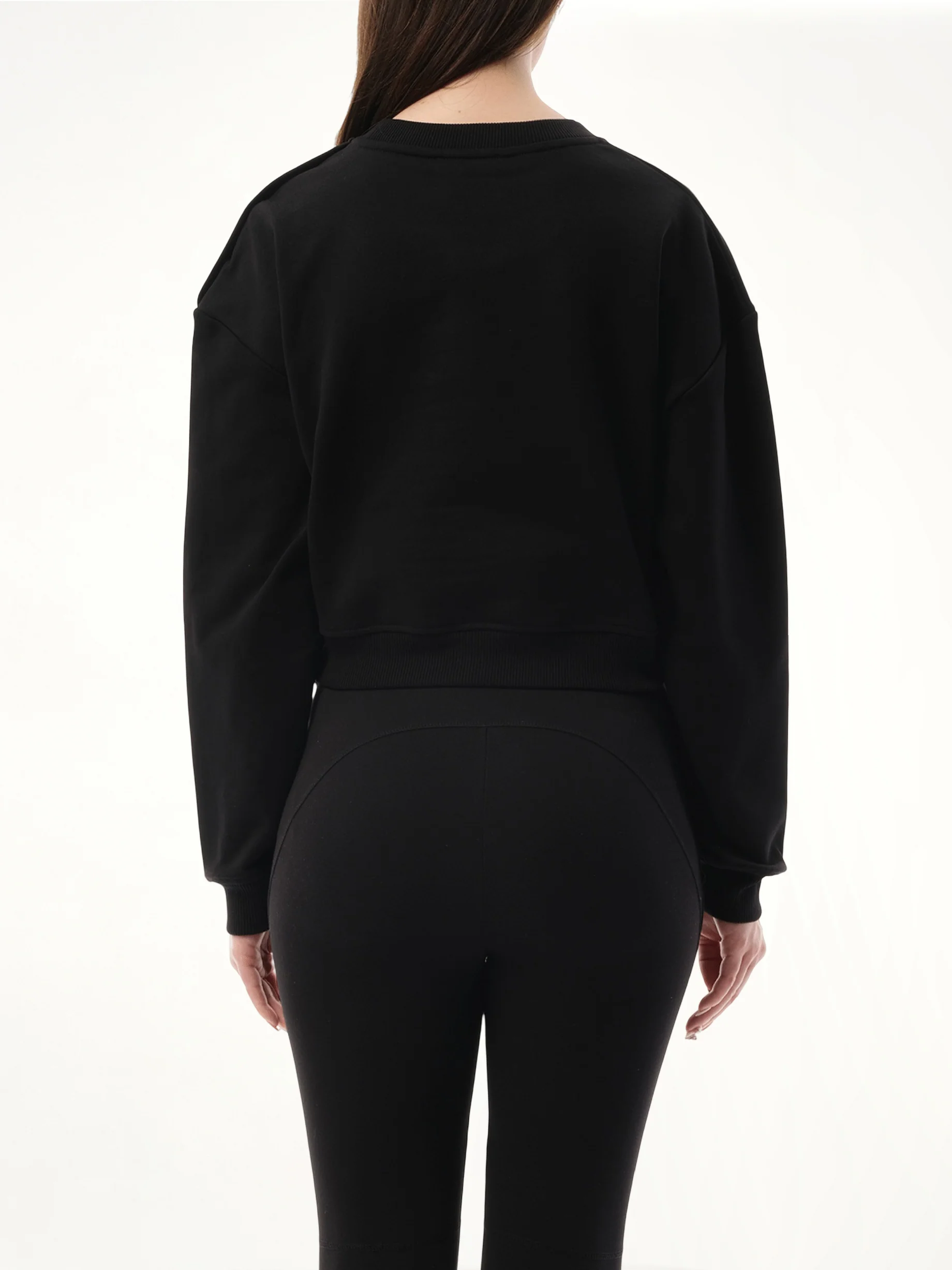 3 Button Balmain Printed Sweatshirt in Black/White - Image 6