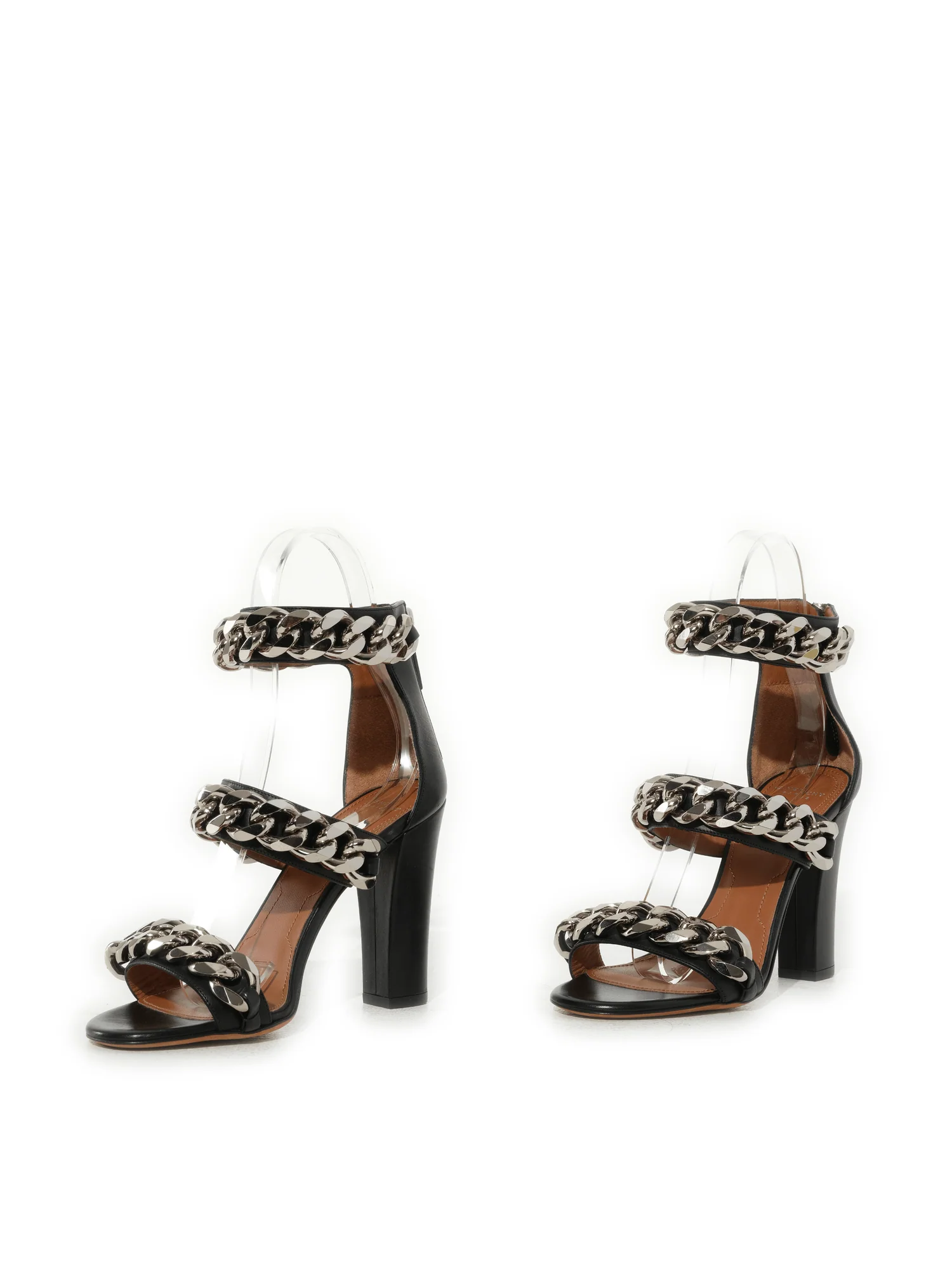 3 Chains Sandals in Black - Image 3
