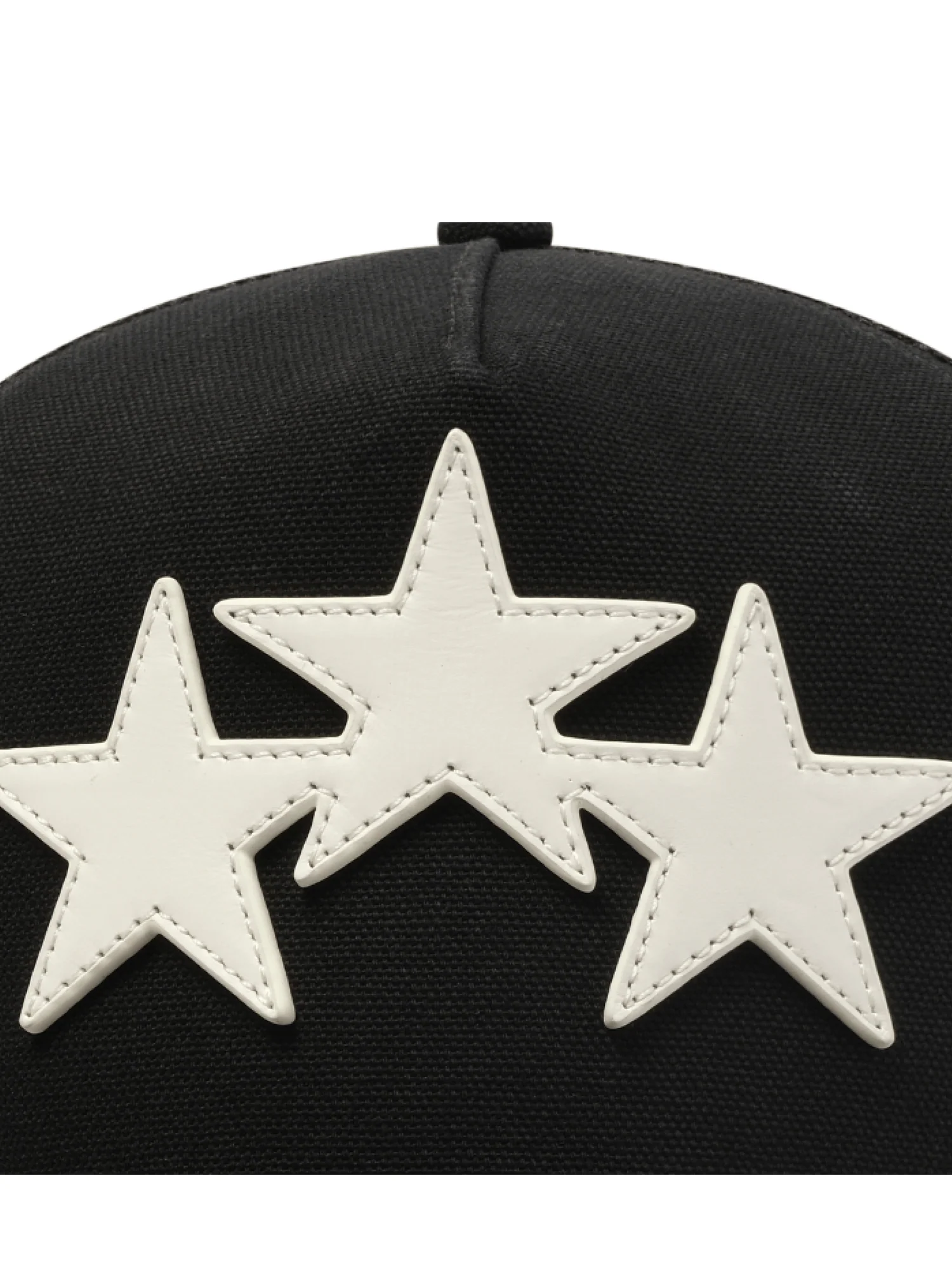 3 Star Trucker Hat in Black/White - Image 3