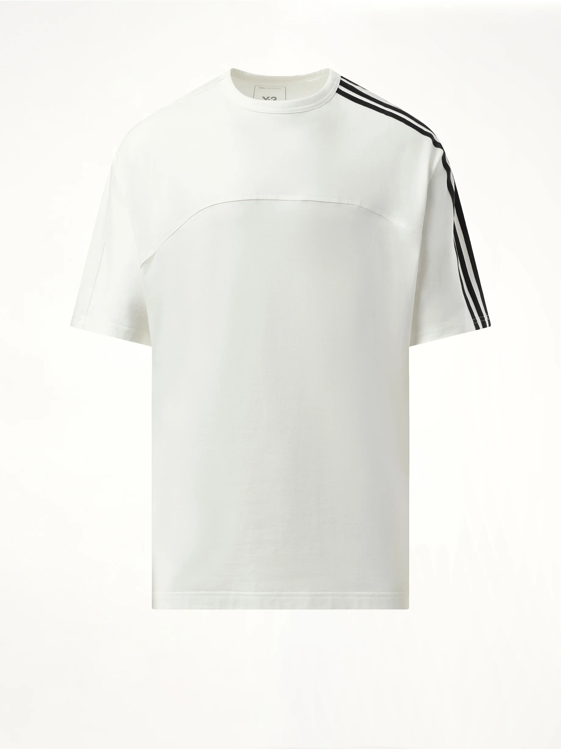 3 Stripe T-Shirt in White - Image 2