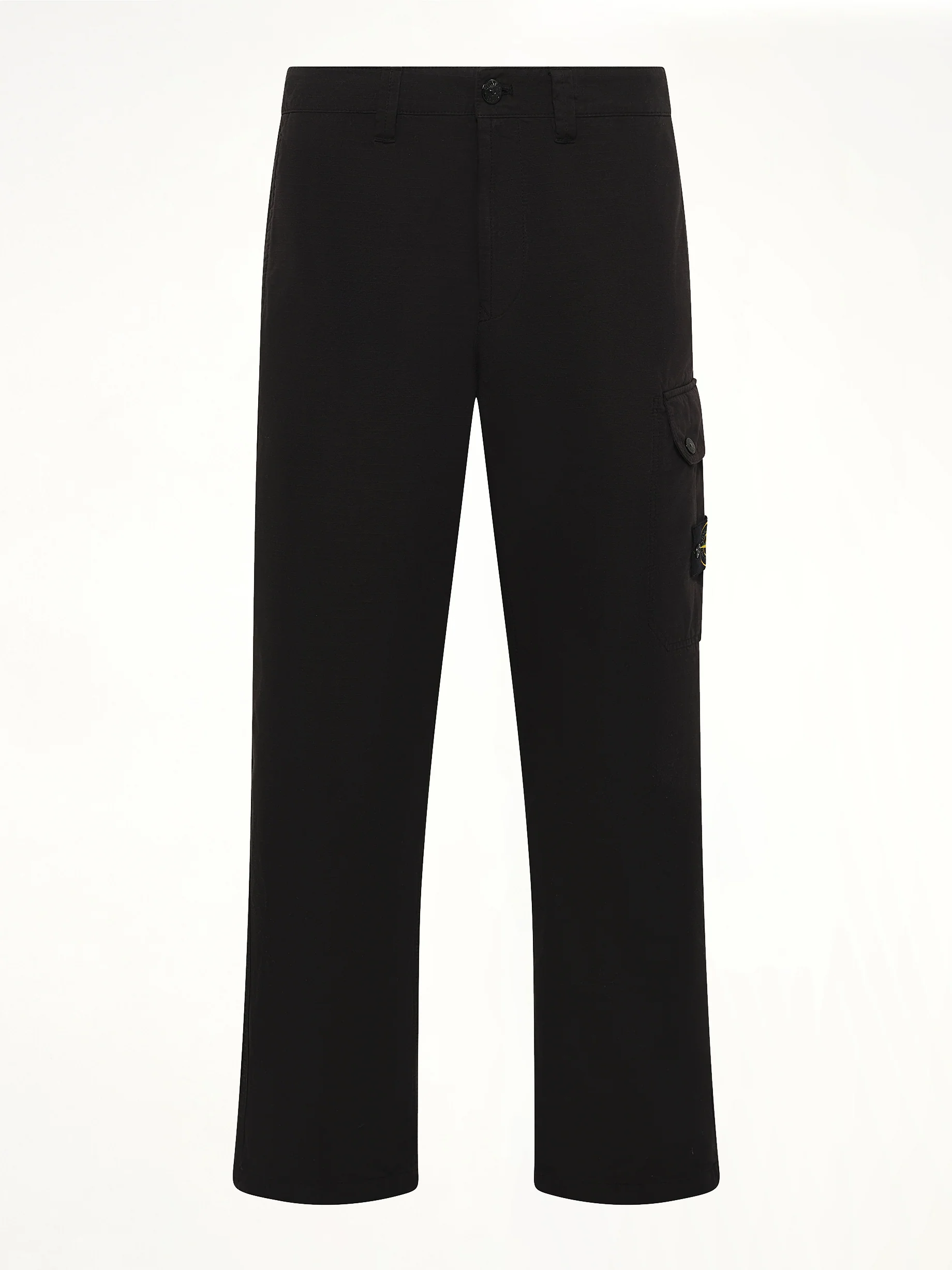 3100011 Organic Cotton Ripstop Trousers in Black - Image 2